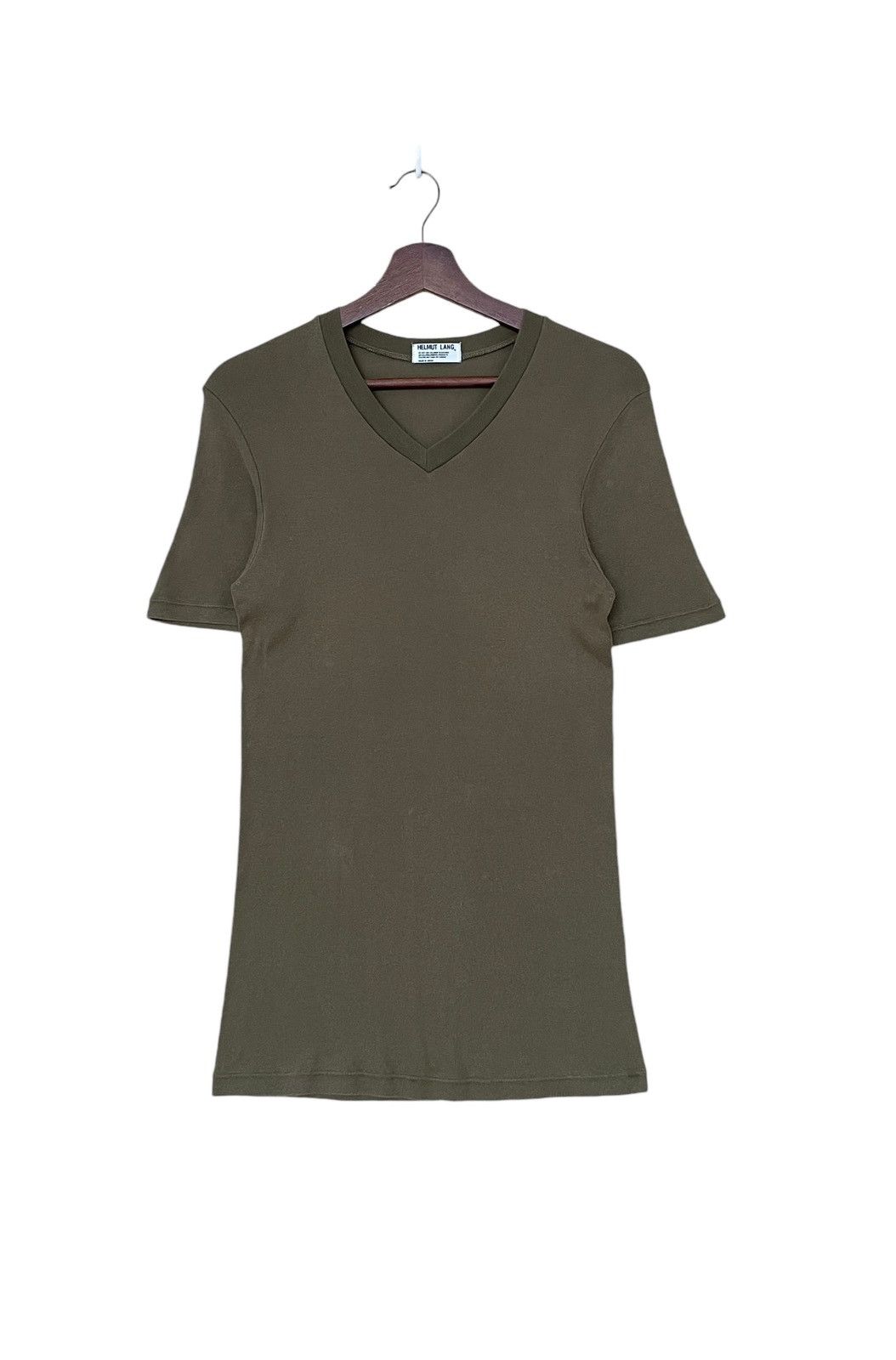 Designer × Helmut Lang × Vintage Vintage Brand Helmut Lang Plain T-shirt 1990s Size US S / EU 44-46 / 1 - 1 Thumbnail