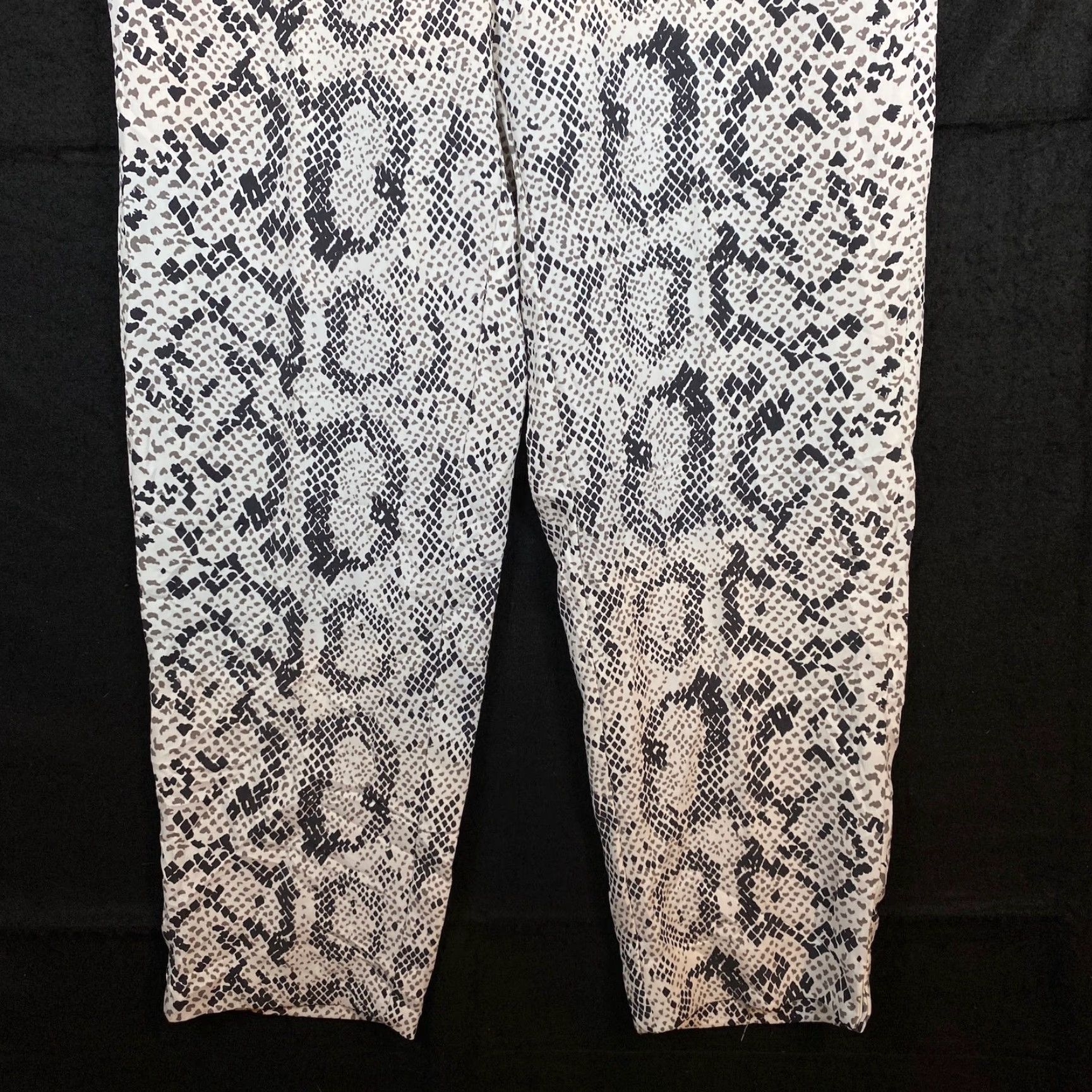 J.Crew VINTAGE J.Crew Pants Snakeskin Print Pull On Elastic Waist Jamie Crop Stretch 6 Size 29" - 3 Thumbnail