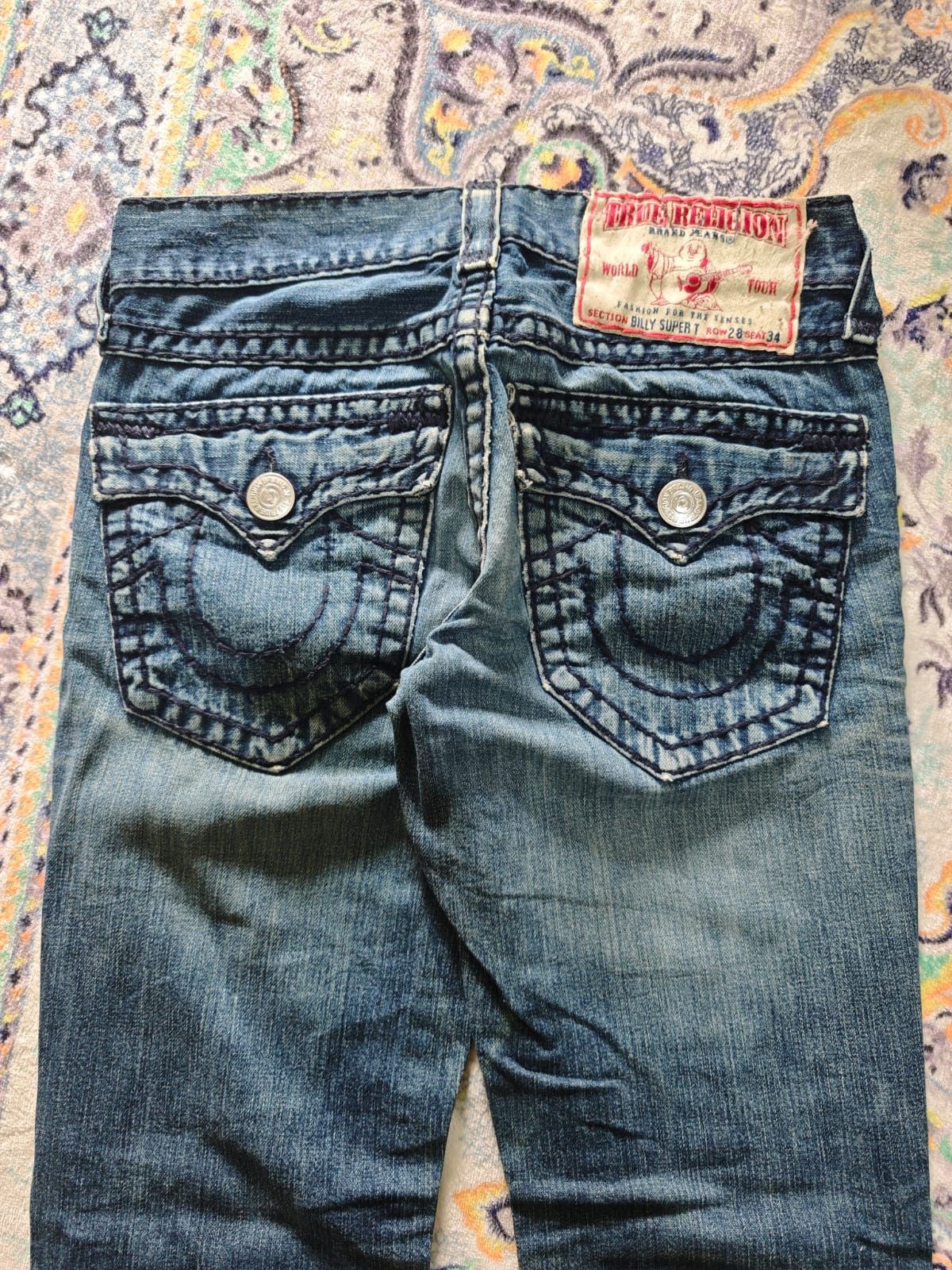 True Religion True Reiligon Billy Super T Flared Pants Size US 30 / EU 46 - 5 Thumbnail