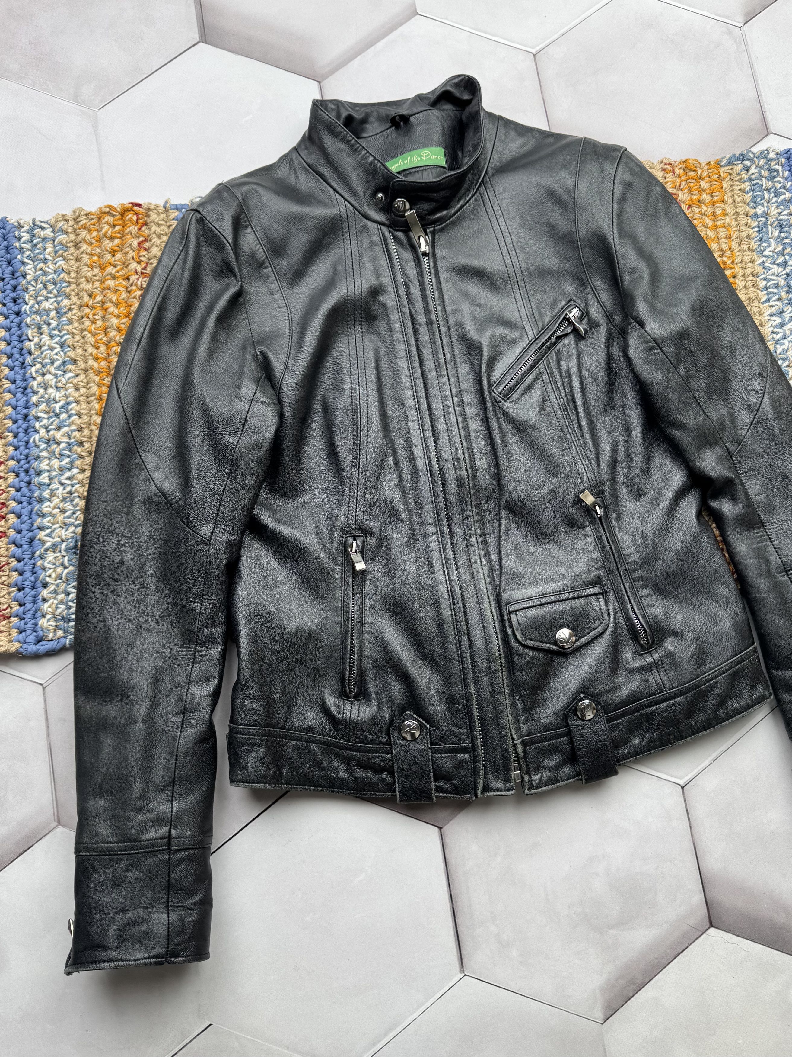 Vintage Vintage Cropped Leather Jacket Size M / US 6-8 / IT 42-44 - 2 Thumbnail