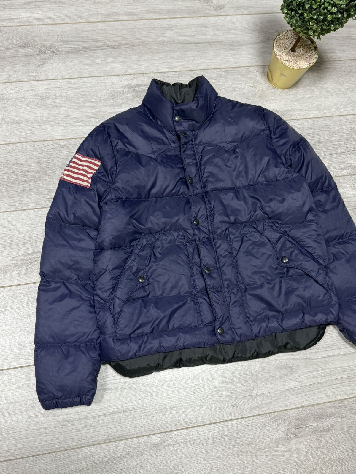 Denim & Supply Ralph Lauren POLO Ralph Lauren USA 🇺🇸 flag denim supply down puffer jacket Size US XL / EU 56 / 4 - 1 Thumbnail
