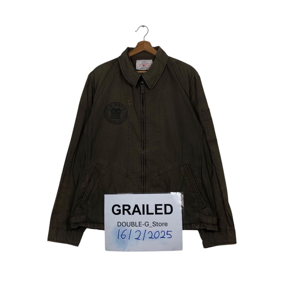 Avirex 📌Vintage Chore Jacket Military Avirex US Navy Us Issue Size US XL / EU 56 / 4 - 1 Thumbnail