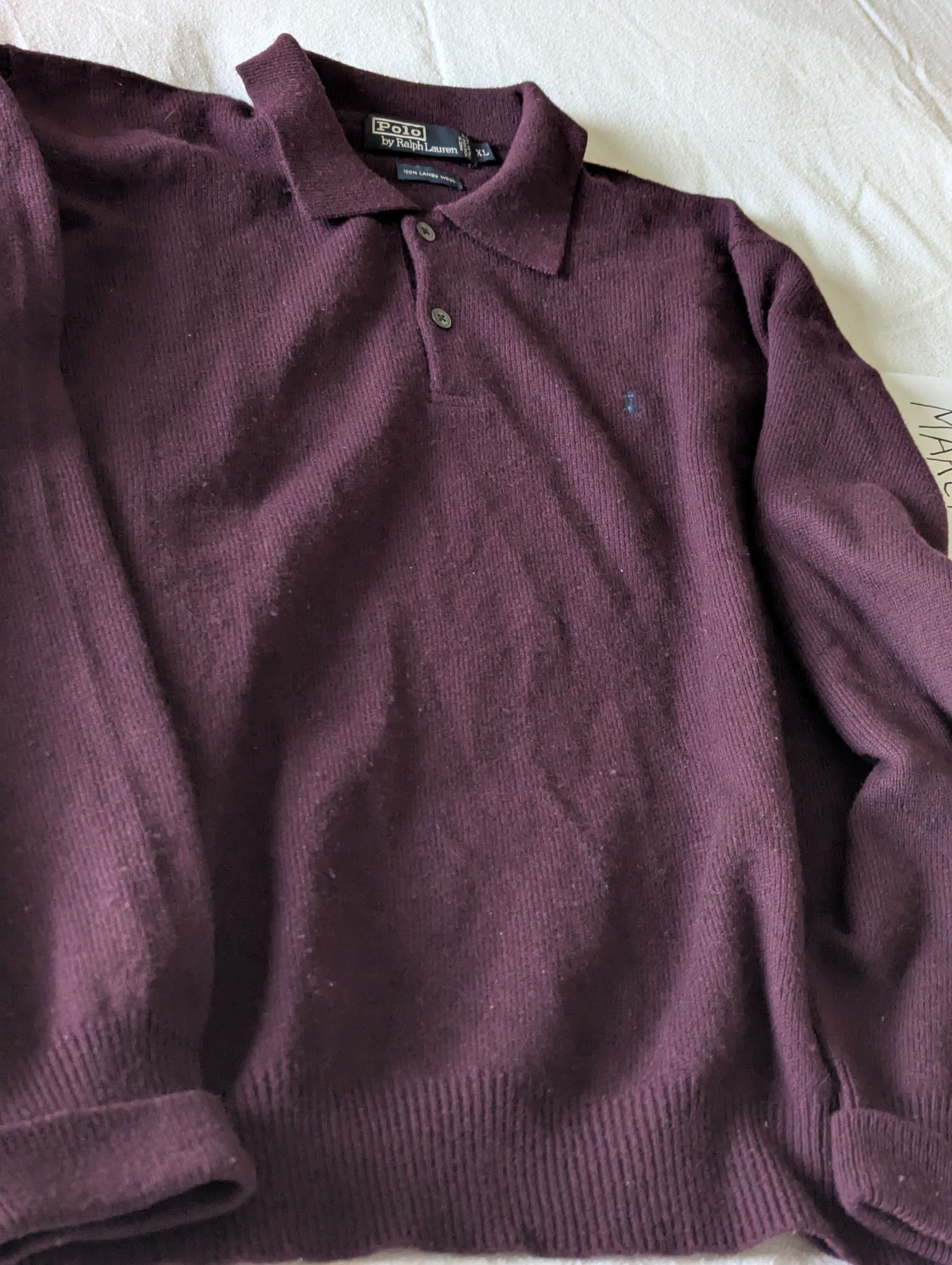 Polo Ralph Lauren Vintage Lambs Wool Size US XL / EU 56 / 4 - 4 Thumbnail