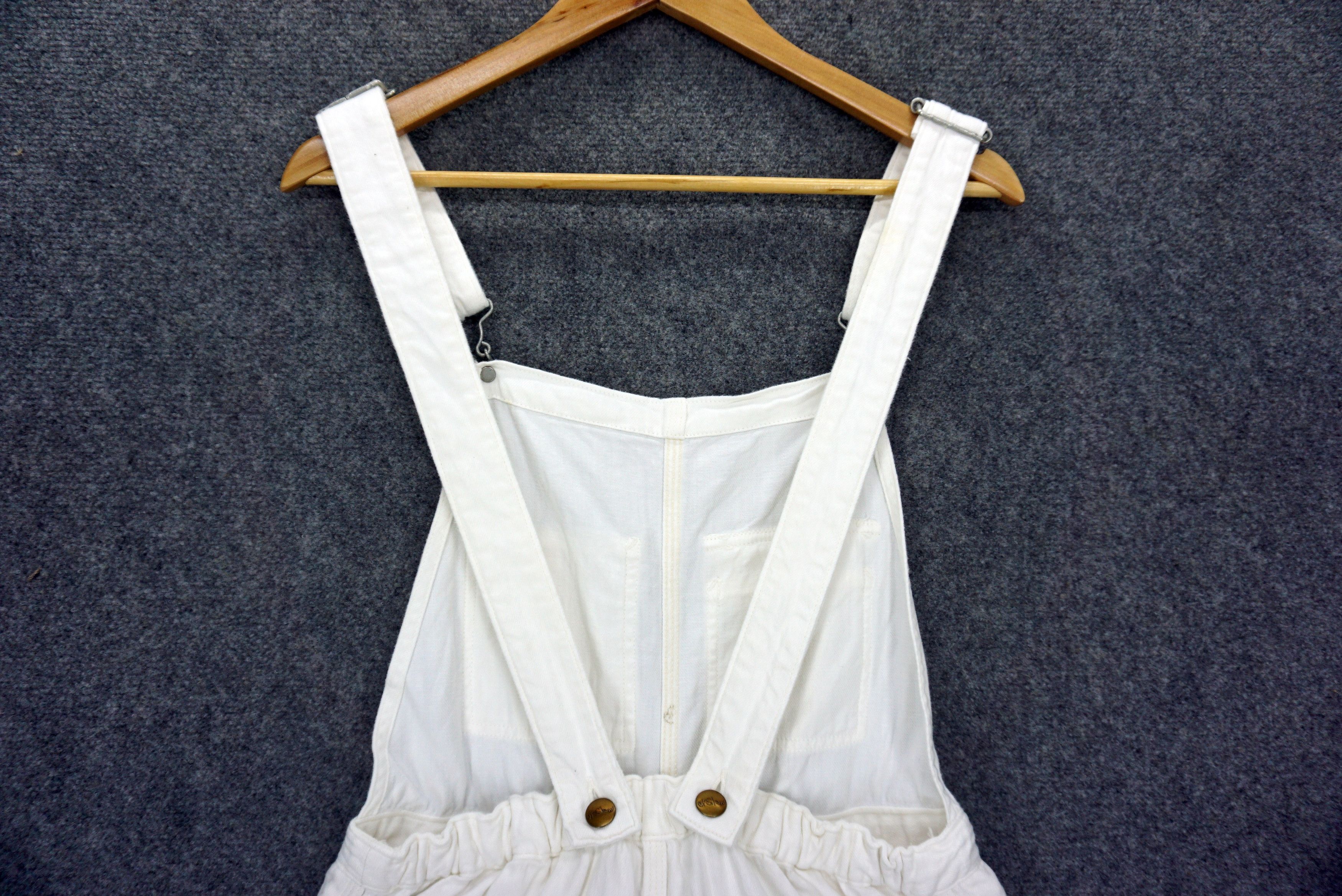 Japanese Brand Orslow Overalls W30xL17.5 Baggy Wide Leg Cropped Dungarees Size 26" / US 2 / IT 38 - 9 Thumbnail