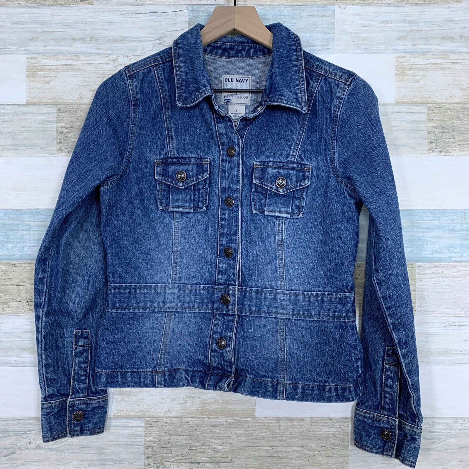 Old Navy Old Navy Jean Trucker Jacket Blue Womens Small Size S / US 4 / IT 40 - 2 Thumbnail