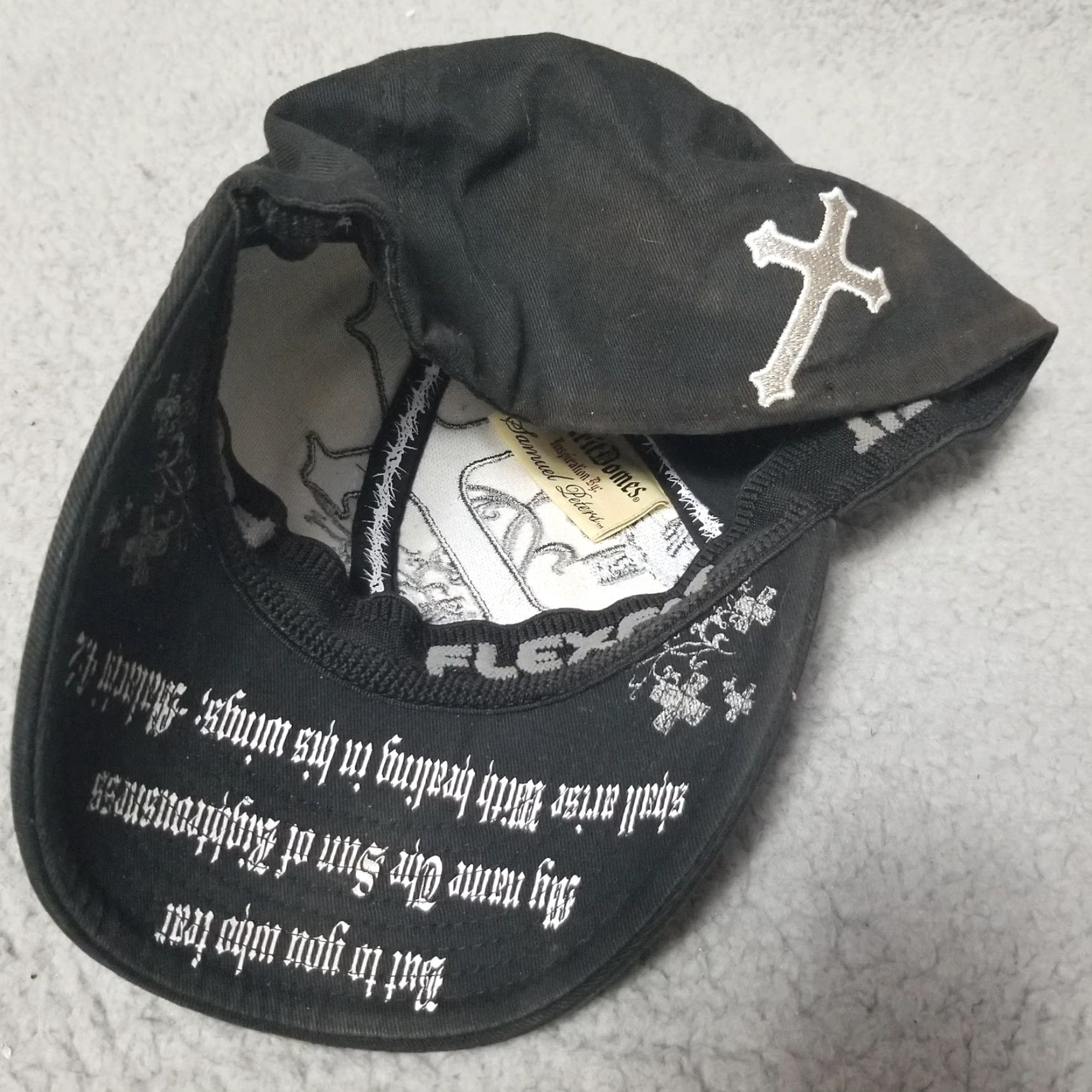 Vintage SpiritDomes Crown Of Thorns Collection Jesus Ball Cap FlexFit Samuel Peters Size ONE SIZE - 2 Thumbnail