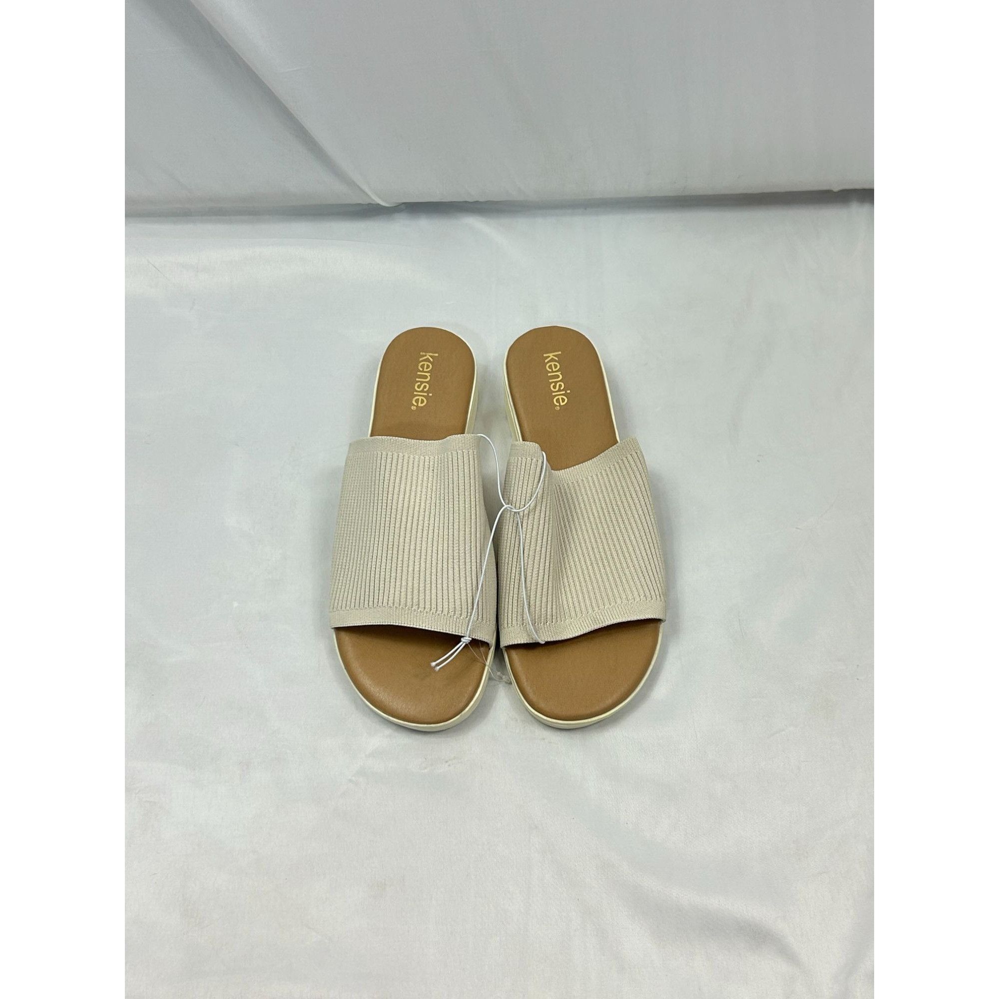 Other Kensie Ellie Slide Sandals Women’s Size 10 Beige Platform Ri Size US 10 / IT 40 - 2 Thumbnail