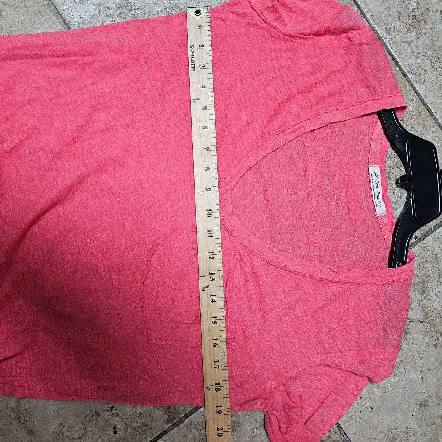 Free People We The Free Cotton Blend Melon Drop shoulder TShirt sz S Size S / US 4 / IT 40 - 9 Thumbnail
