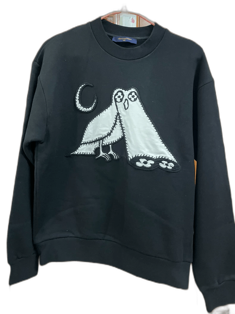 Louis Vuitton Louis Vuitton Owl Embroidered Logo Sweatshirt-yf Size US S / EU 44-46 / 1 - 1 Thumbnail