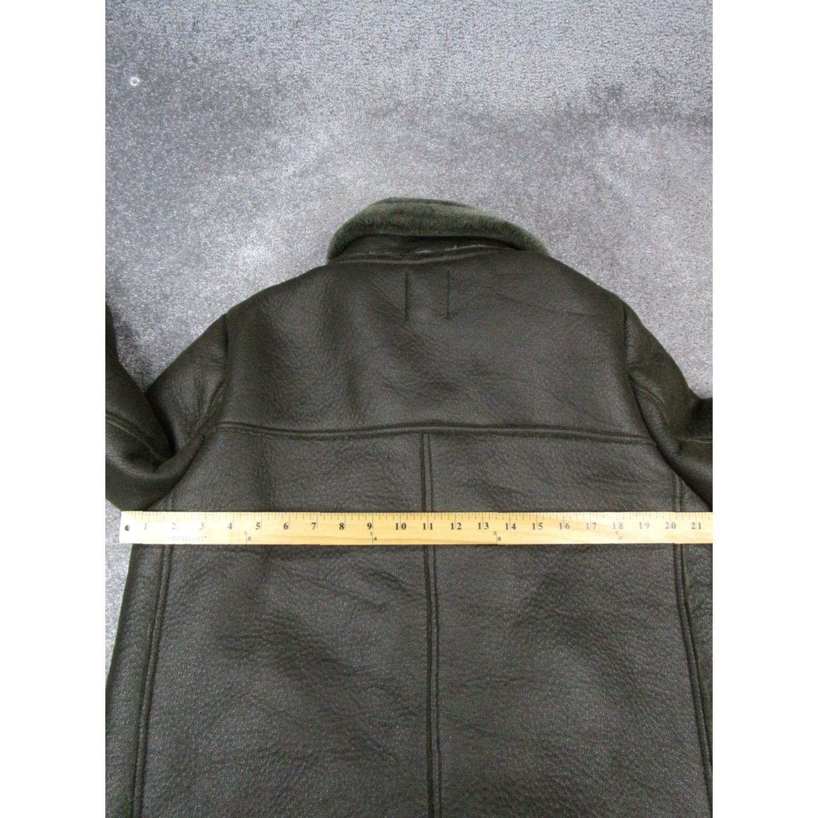 Forever 21 FOREVER 21 Jacket Womens Large Brown Aviator Faux Fur Leather Bomber Jacket Body Size L / US 10 / IT 46 - 6 Thumbnail