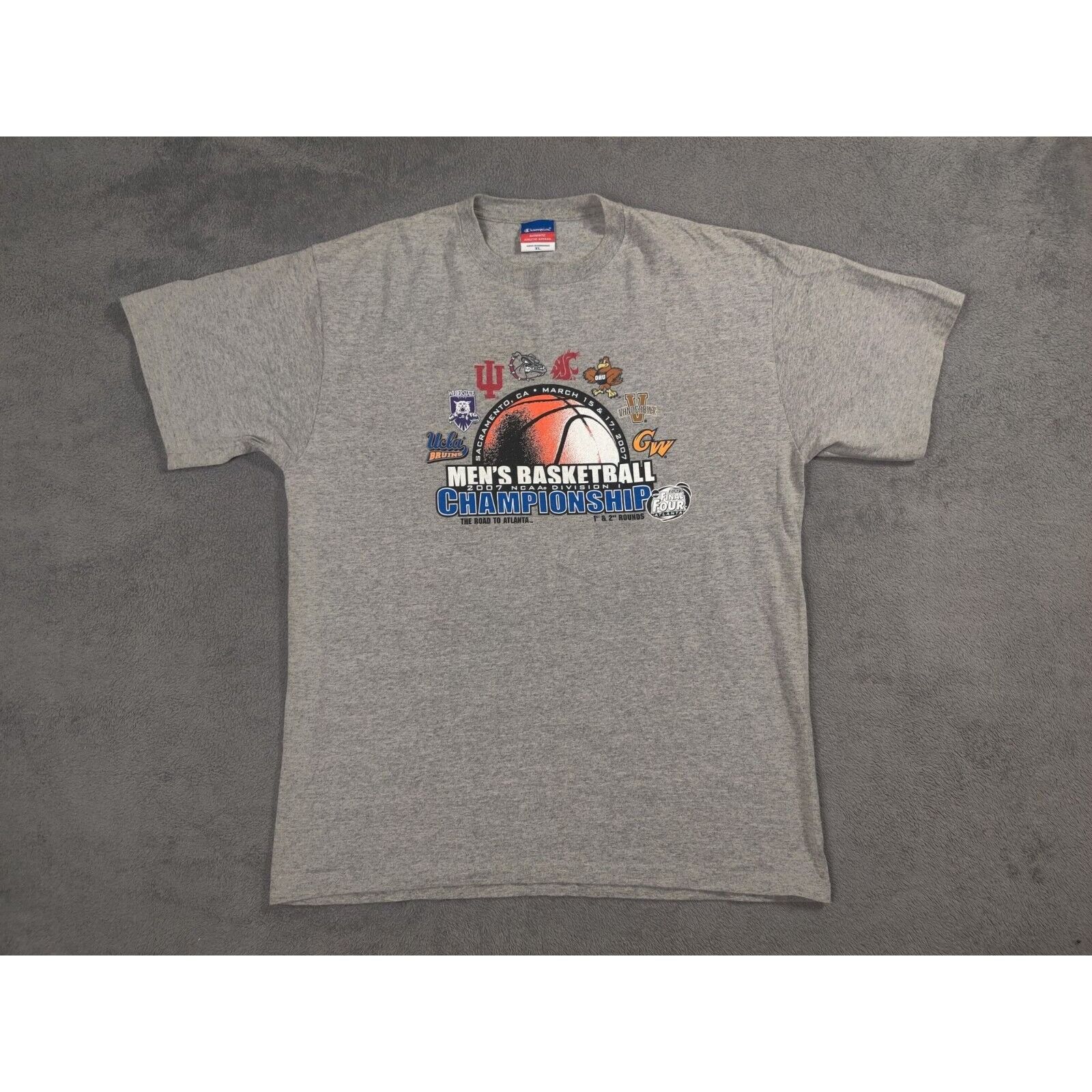 Champion NCAA Division 1 Basketball Shirt Mens The Road to Atlanta Size US XL / EU 56 / 4 - 1 Thumbnail