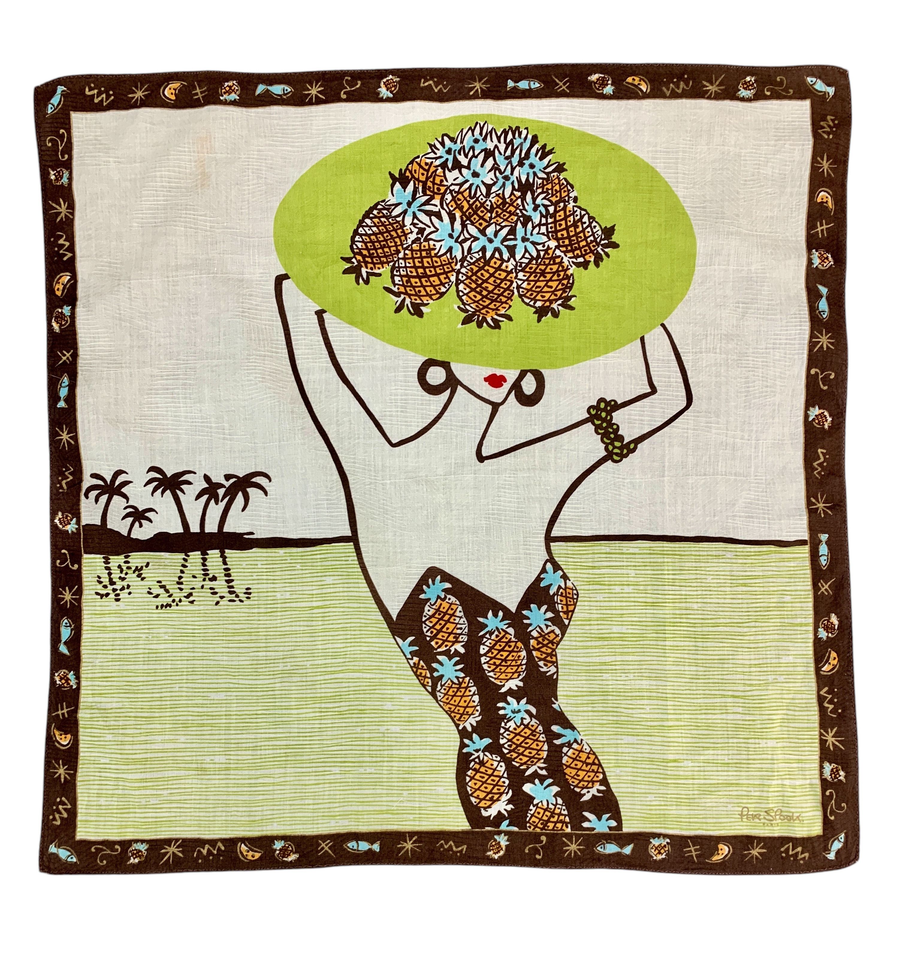 Designer × Japanese Brand × Vintage Vintage Per Spook Handkerchief Scarf Neckwear - HKA993 Size ONE SIZE - 1 Thumbnail