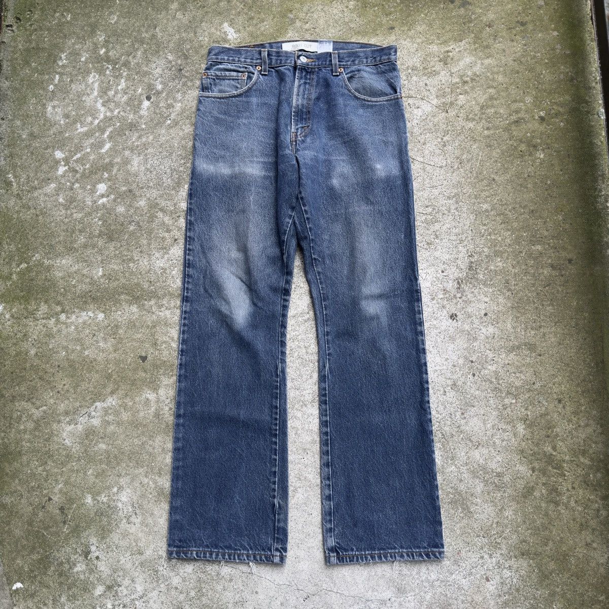 Vintage Levi's 517 Faded Bootcut Flare Jeans ERD Grunge Thrashed Size US 32 / EU 48 - 3 Thumbnail