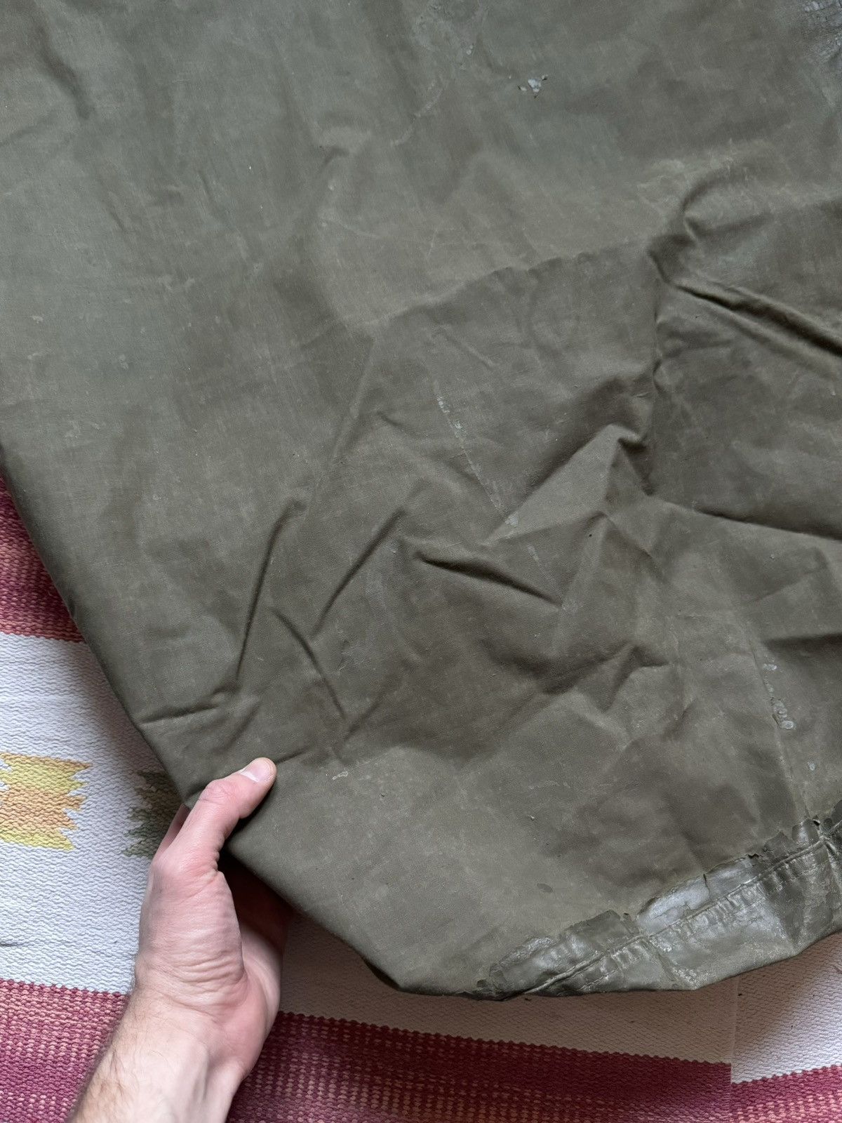 Vintage Vintage 50’s 1955 US Army Waterproof Gore-Tex Clothing Bag Size ONE SIZE - 5 Thumbnail