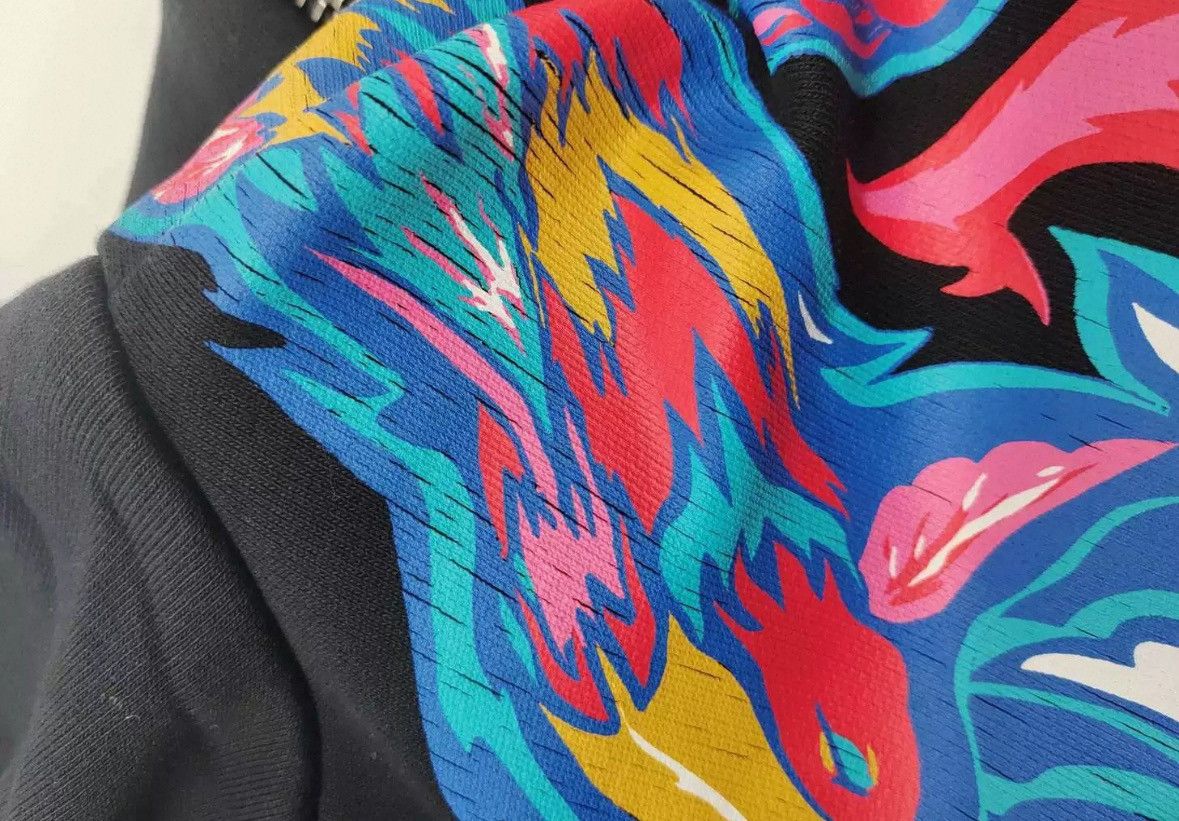 Givenchy Givenchy Black Print Hooded Zip-Up Jacket Size US S / EU 44-46 / 1 - 17 Thumbnail