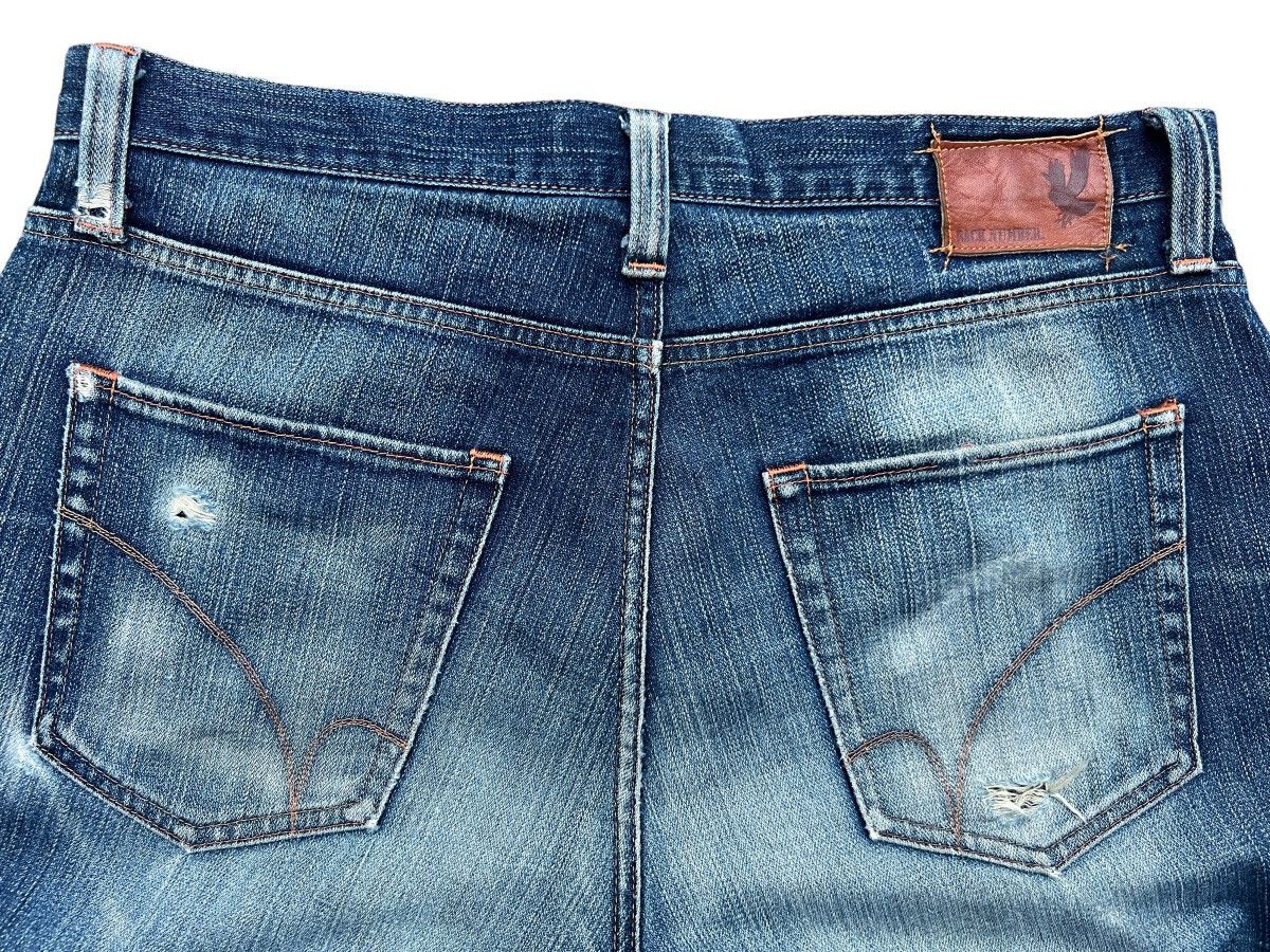 Japanese Brand BN Japan Patchwork Distressed Selvedge Denim Jeans 35x31 Size US 35 - 8 Thumbnail