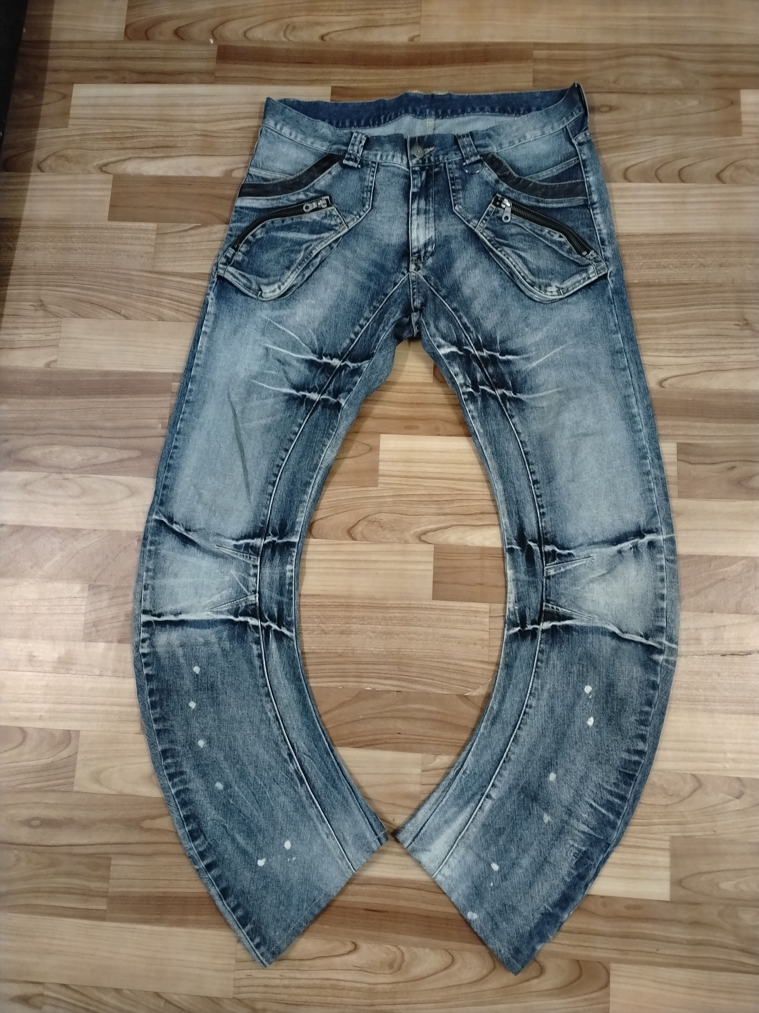 PPFM Ppfm Rocker Denim Pants Size US 35 - 1 Thumbnail