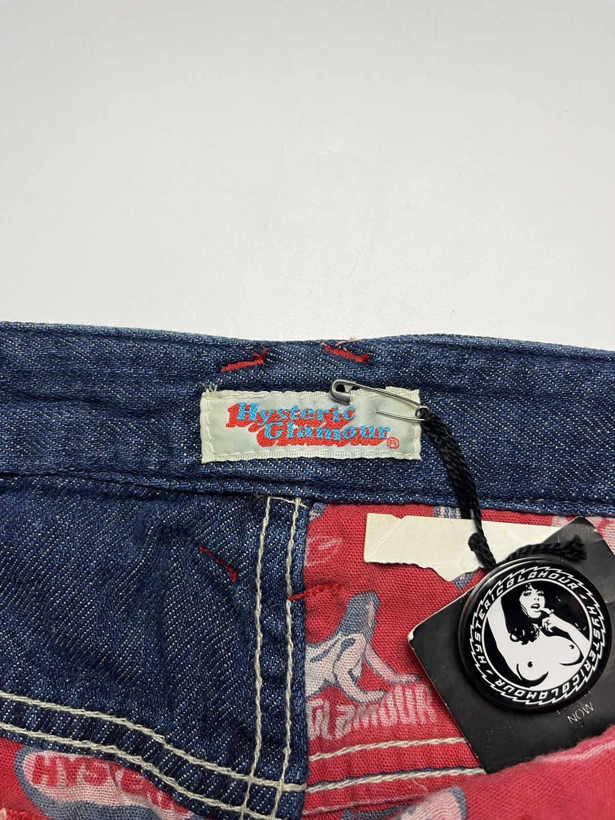 Hysteric Glamour Hysteric Glamour Rare Multi-Logo Print Hem Denim Maxi Skirt Size 30" / US 8 / IT 44 - 5 Thumbnail
