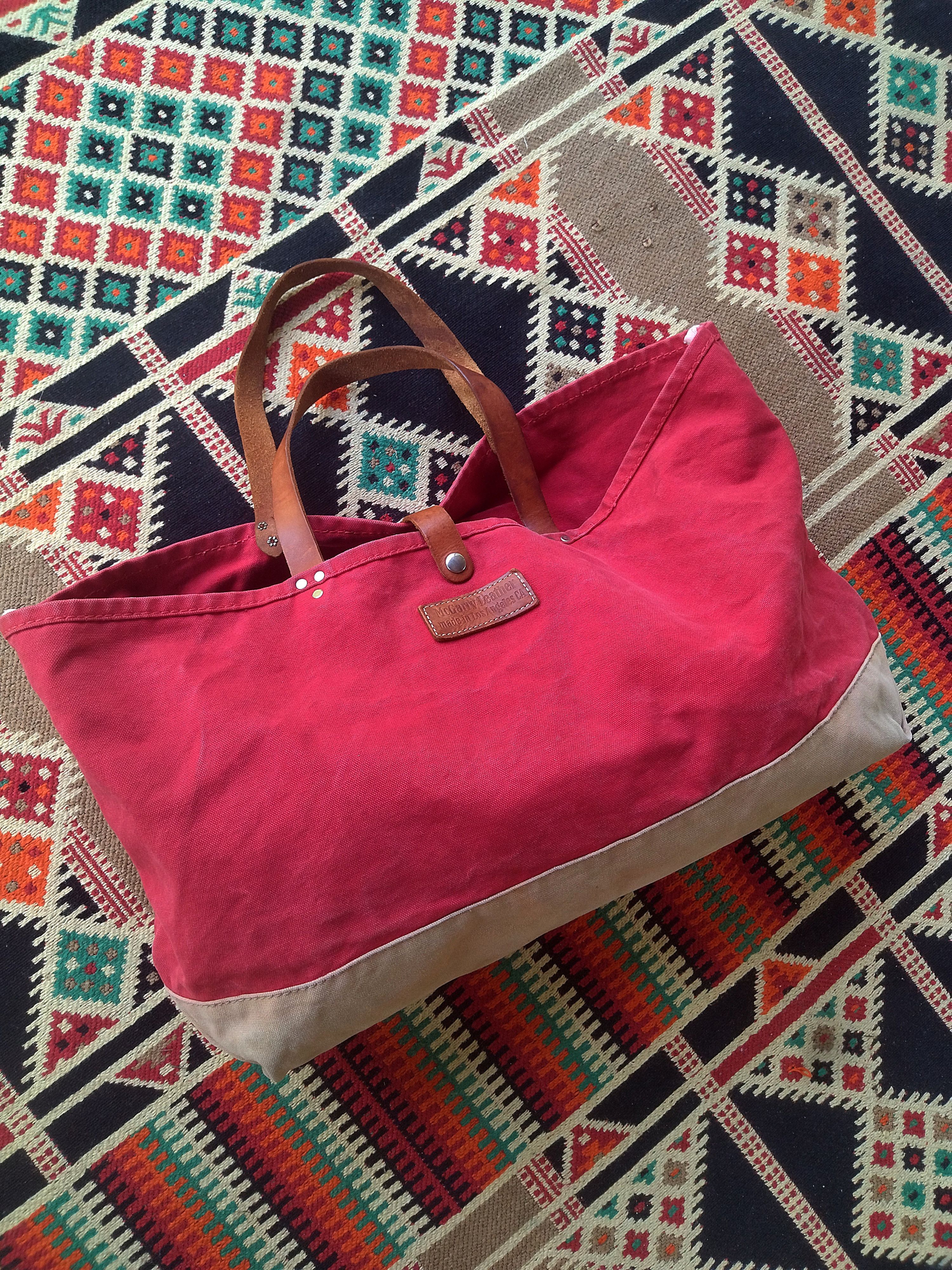 Vintage Vintage Tote Bag Big Size Mc Garry Made in USA Los Angeles Size ONE SIZE - 1 Thumbnail