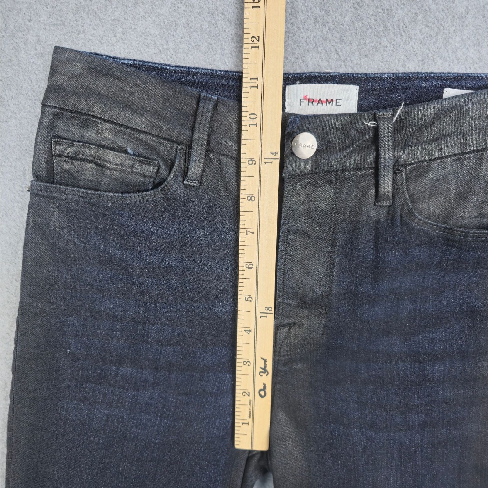 Frame Frame 29 Epicure Black Coated Le Crop Mini Boot Jean LCMB899 Size 28" / US 6 / IT 42 - 17 Thumbnail