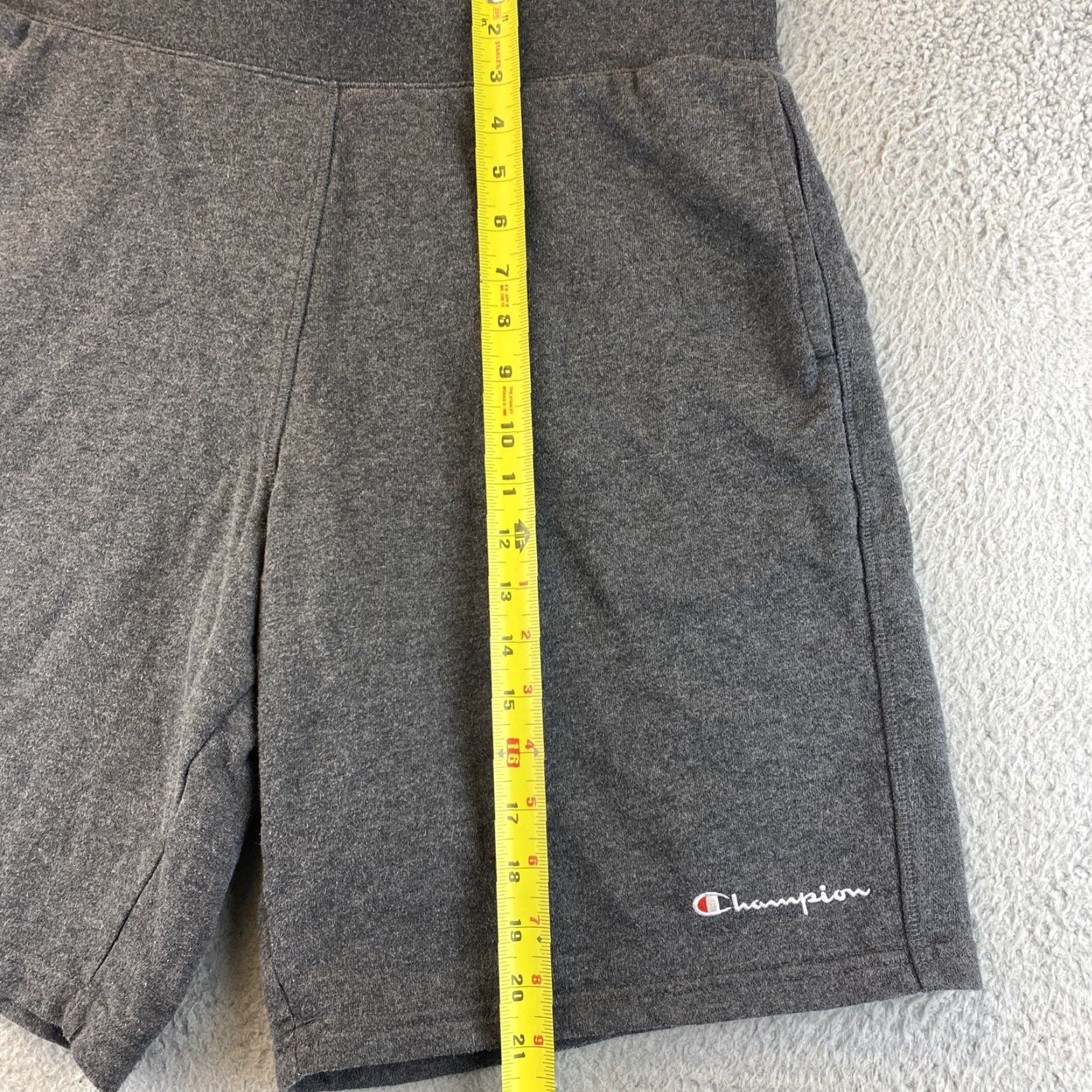 Champion Champion Men Sweat Shorts L Gray Drawstring Athletic / 84-58 / Basketball & Gym Size US 33 - 5 Thumbnail