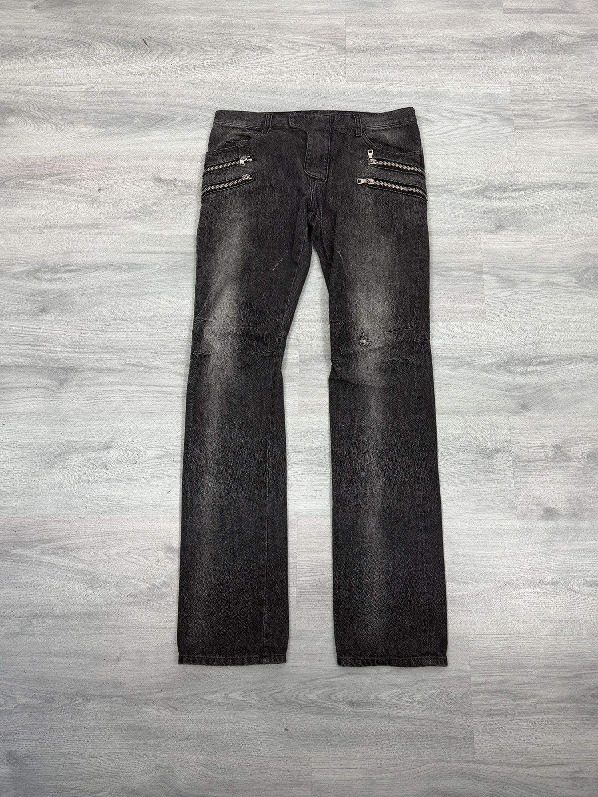 Balmain Balmain x Christophe Decarnin Multizip Pocket Distress
