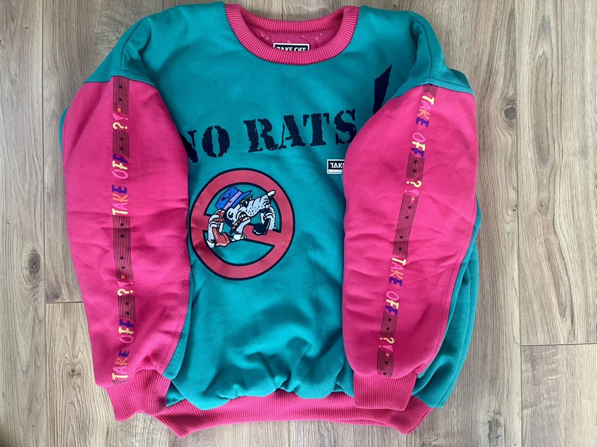 Adidas Vintage adidas take off reversible sweater “no rats” Size US M / EU 48-50 / 2 - 5 Thumbnail