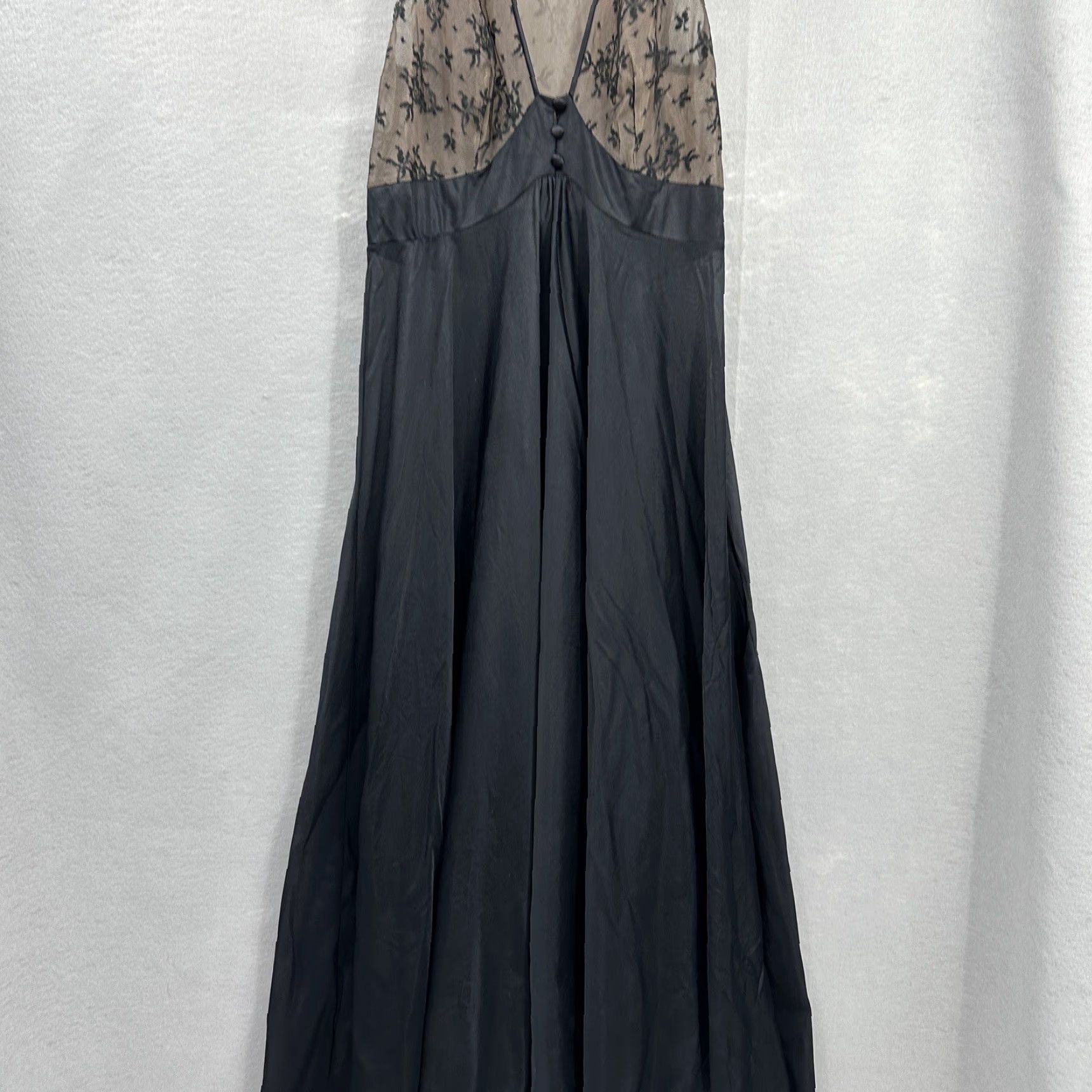 Vintage VINTAGE Lucie Ann Hollywood Nightgown Black Womens Small 1960s Pinup Glamour Size ONE SIZE - 3 Thumbnail