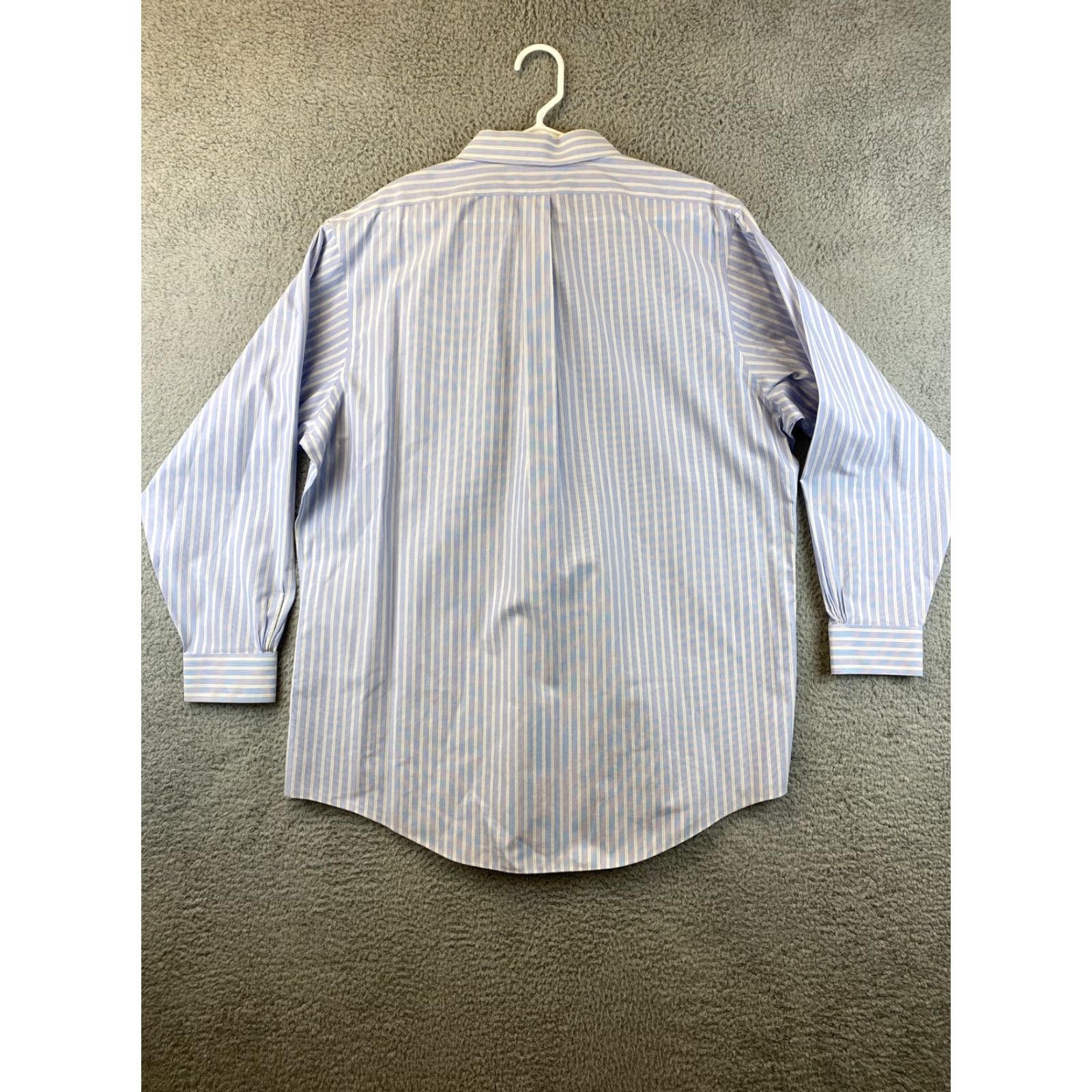 Brooks Brothers Brooks Brothers Button-Up Shirt Adult 18 Blue White Striped Long Sleeve Mens Size US XXL / EU 58 / 5 - 7 Thumbnail
