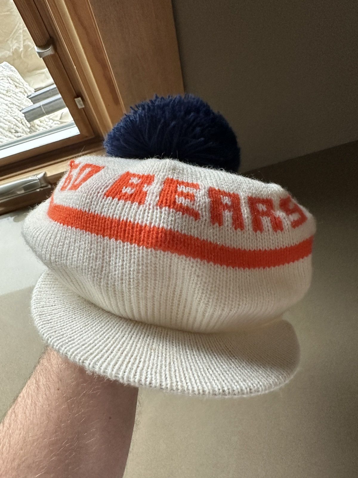 Vintage Vintage 80s Chicago Bears Beret Pom Beanie Size ONE SIZE - 5 Thumbnail