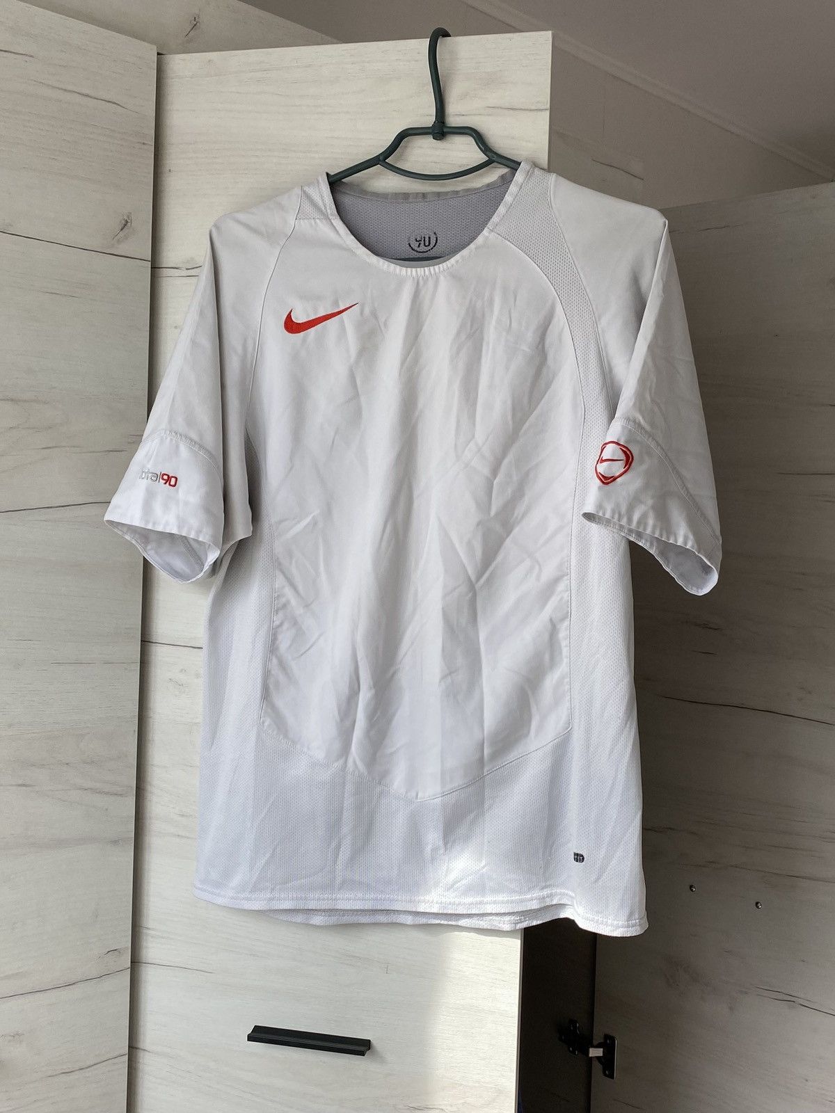 Nike Nike Total 90 White Football Training Jersey Small Size US S / EU 44-46 / 1 - 1 Thumbnail