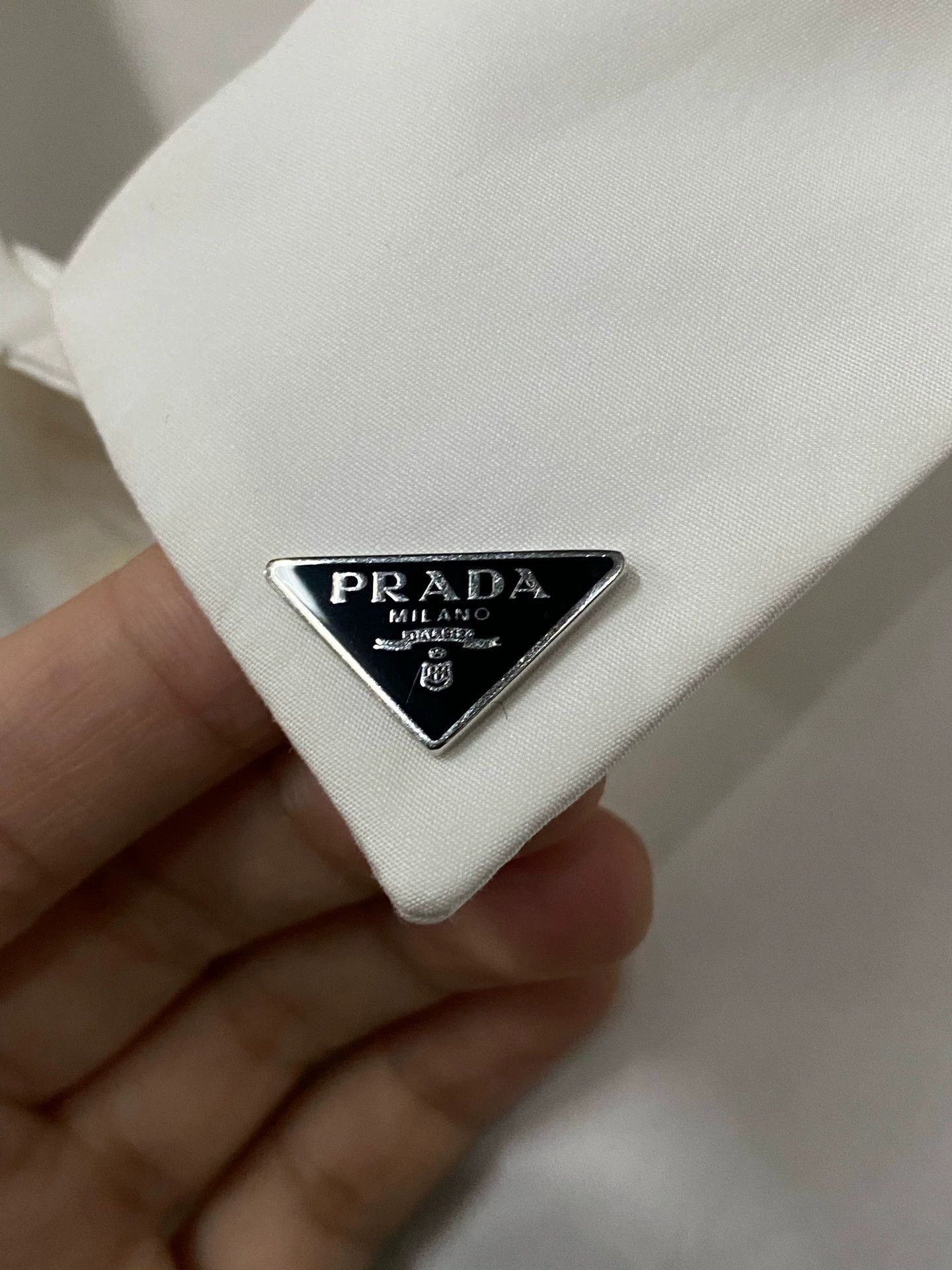Prada Prada Triangle Logo Shirt 38 New Size S / US 4 / IT 40 - 5 Thumbnail