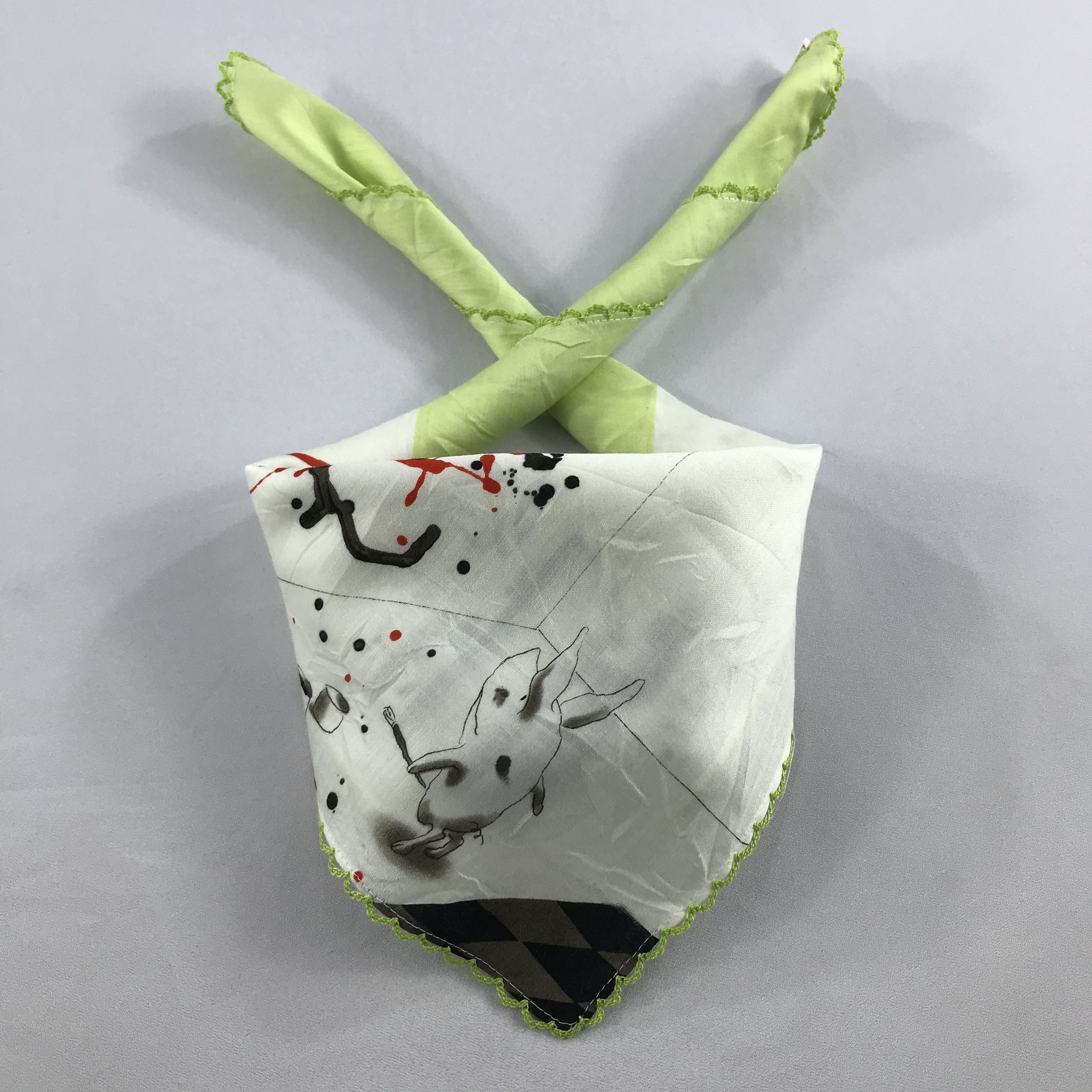 Vintage Olivia Piglet Bandana / Handkerchief / Neckerchief -S2696 Size ONE SIZE - 3 Thumbnail