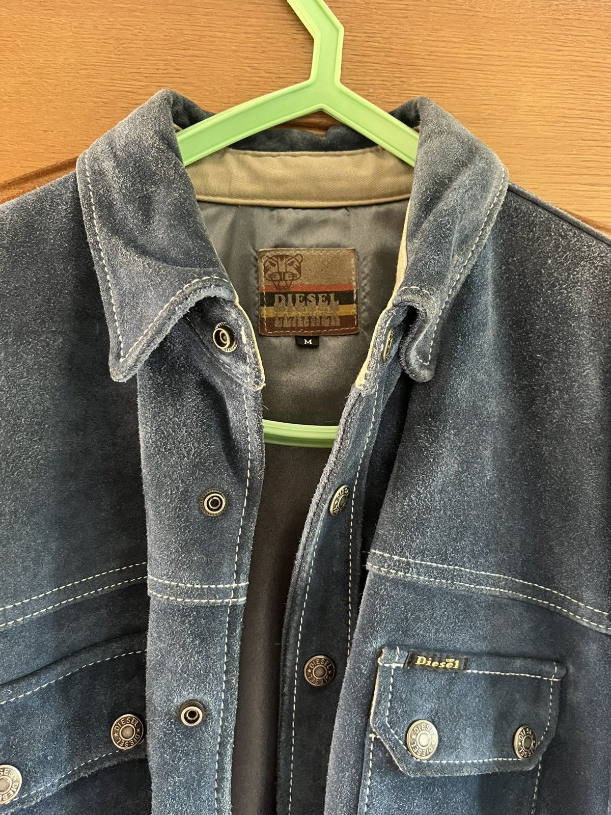 Diesel Diesel Leather Jacket – Blue, Size M Size US M / EU 48-50 / 2 - 3 Thumbnail