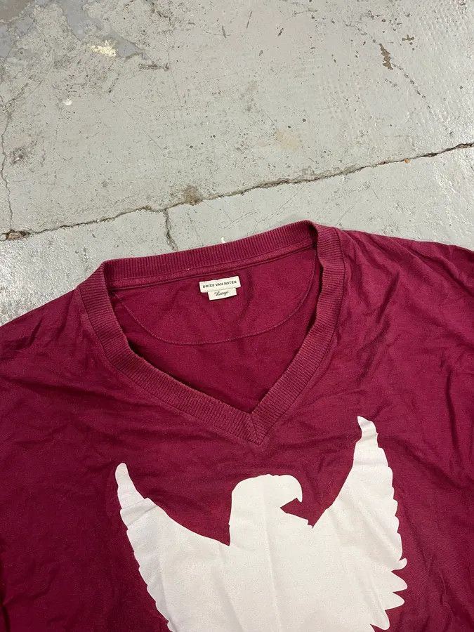 Dries Van Noten Dries Van Noten Large Bordeaux Eagle V Neck Longsleeves Size US L / EU 52-54 / 3 - 5 Thumbnail