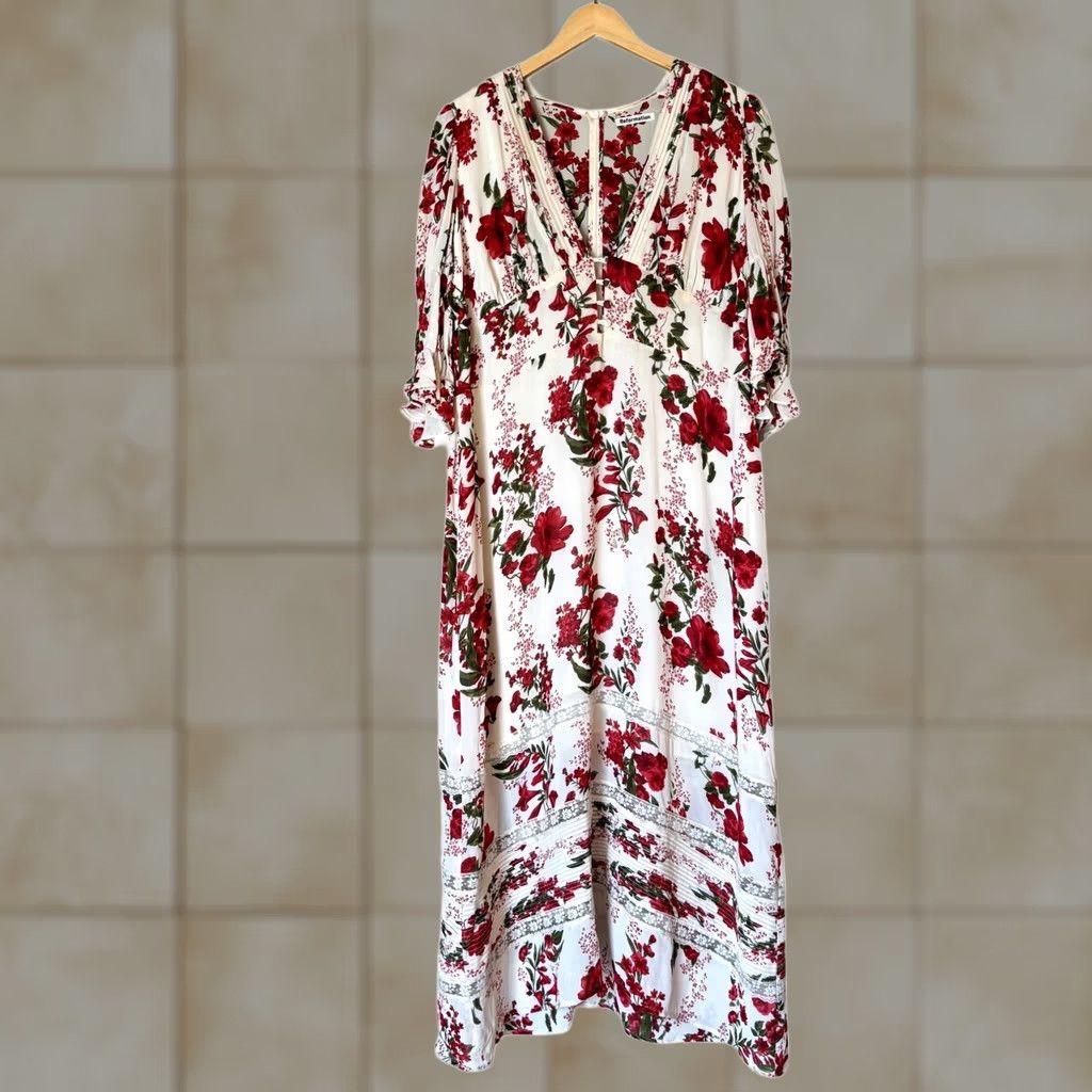 Reformation Reformation Maxi Dress Women's 18 Summer Boho Floral Print Lace Size XXL / US 16-18 / IT 52-54 - 1 Thumbnail