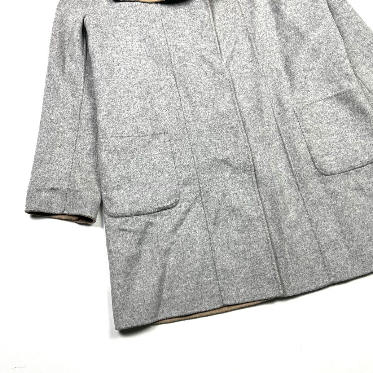 Max Mara × Weekend Max Mara Weekend Max Mara Twin Side Wool Coat Brown & Grey Belt Size XL / US 12-14 / IT 48-50 - 7 Thumbnail