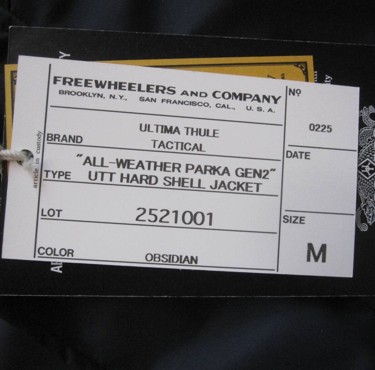 Freewheelers “ALL-WEATHER PARKA GEN2” UTT HARD SHELL JACKET Size US M / EU 48-50 / 2 - 2 Thumbnail