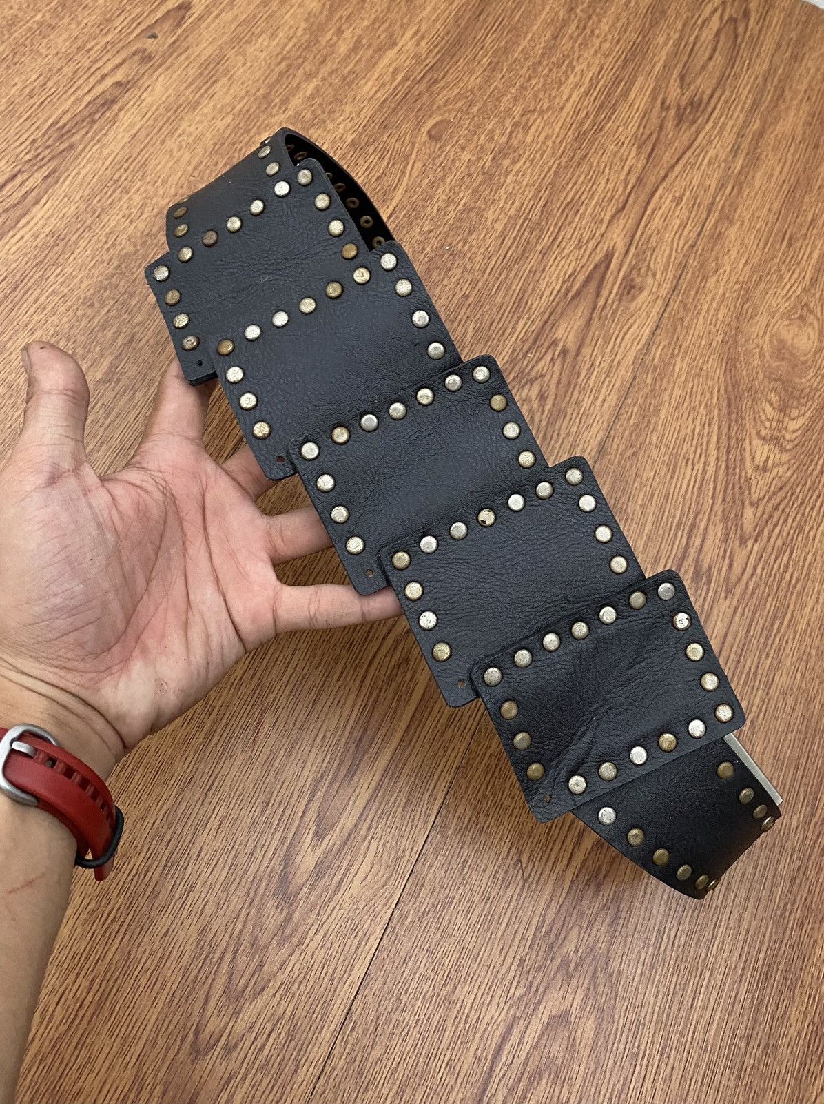 Japanese Brand Studded cube black belt Size ONE SIZE - 4 Thumbnail