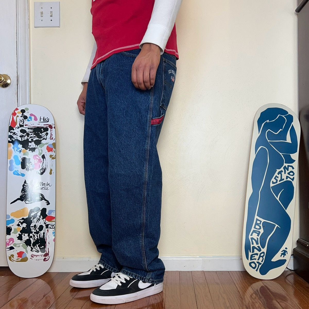 U.S. Polo Assn. × Vintage Vintage U.S. Polo Assn. Carpenter Jeans Size US 38 / EU 54 - 9 Thumbnail