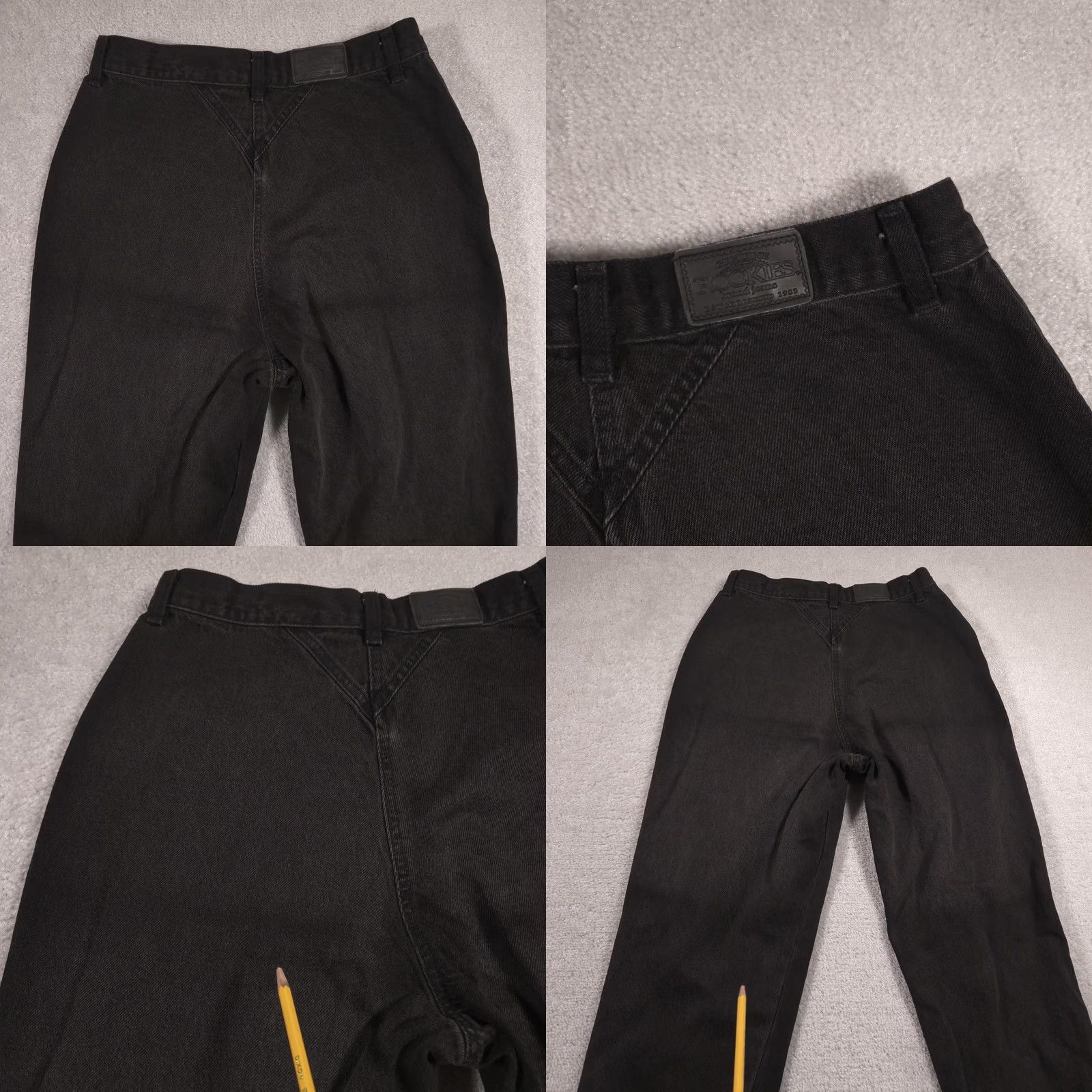 Vintage VINTAGE Rockies Jeans Womens 13 T Black High Rise Mom Western Tapered Denim 90s Size 34" / US 12 / IT 48 - 11 Thumbnail