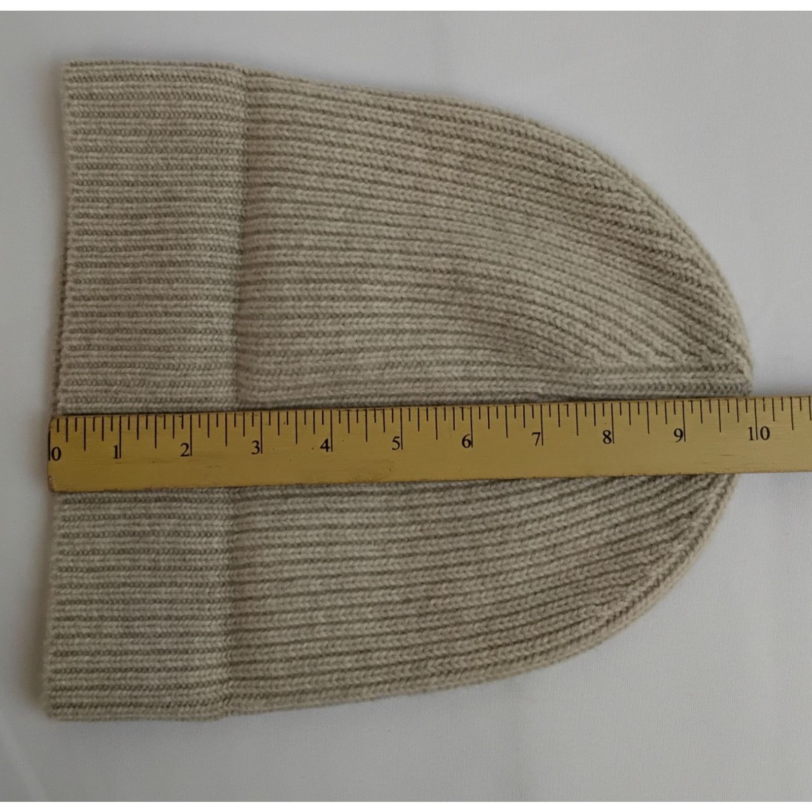 J.Crew J. Crew Cashmere Rib-Knit Beanie One Size Oatmeal Beige Size ONE SIZE - 12 Thumbnail