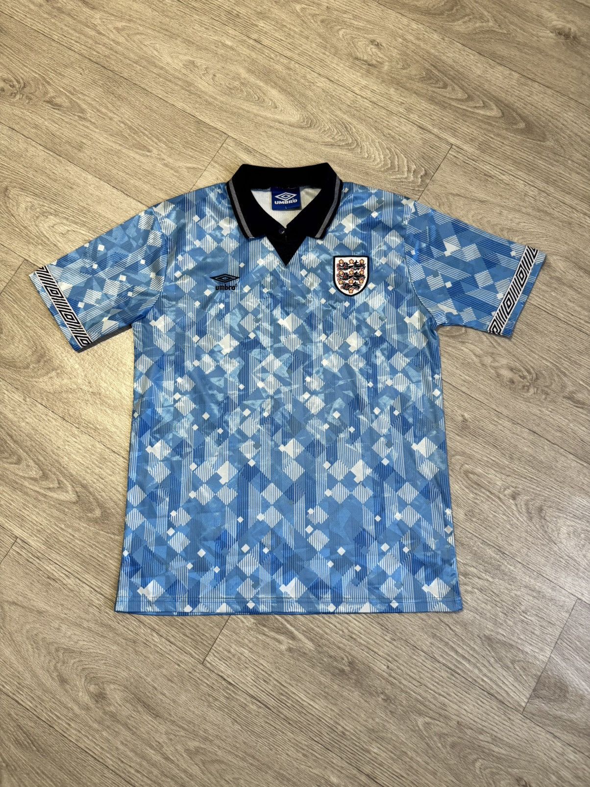 Umbro 🔷Rare Vintage Umbro England 1990/92 Soccer jersey🔷 Size US L / EU 52-54 / 3 - 1 Thumbnail
