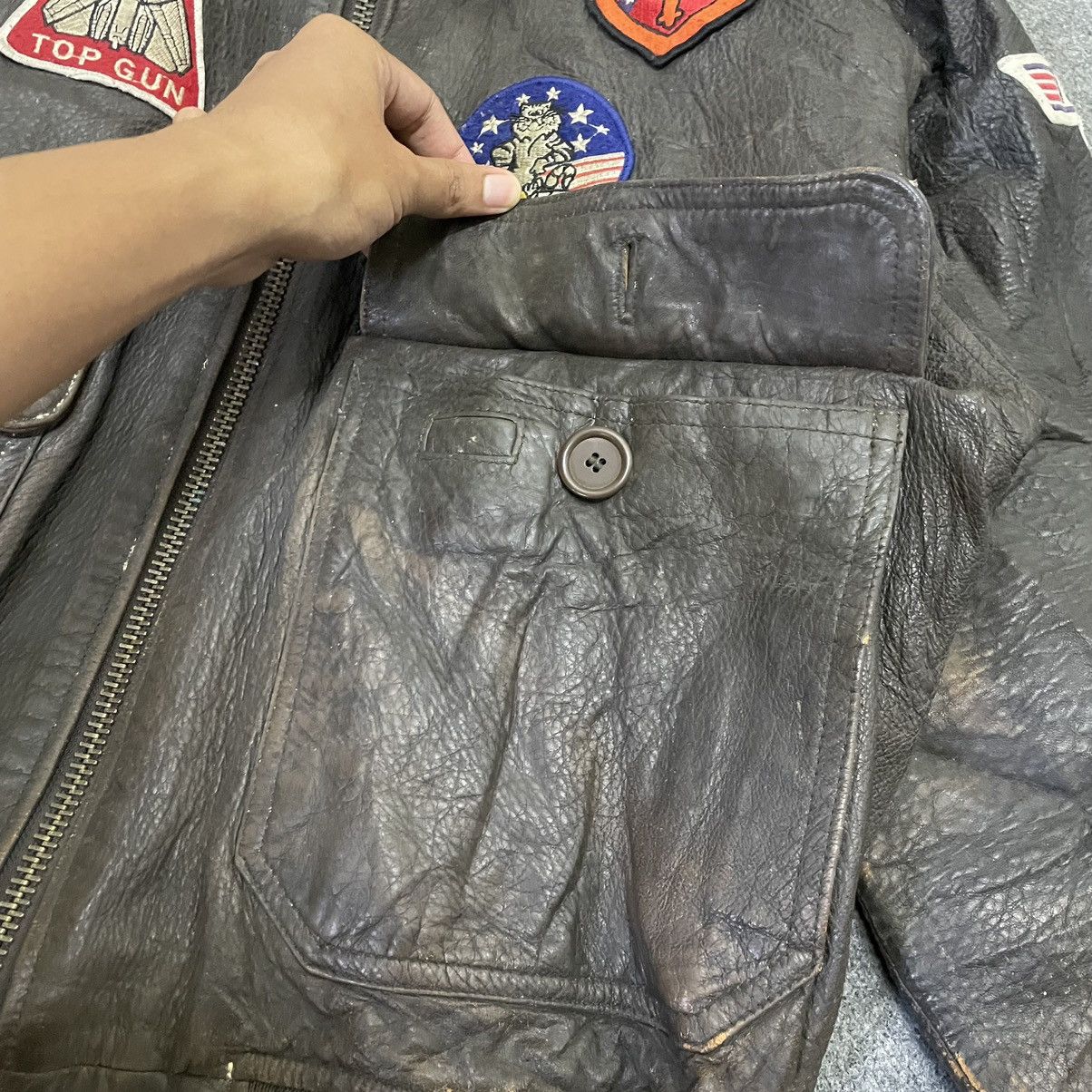 Vintage 1994 Top Gun G-1 Flight Jacket Paramount Pictures Very Rare Size US L / EU 52-54 / 3 - 5 Thumbnail