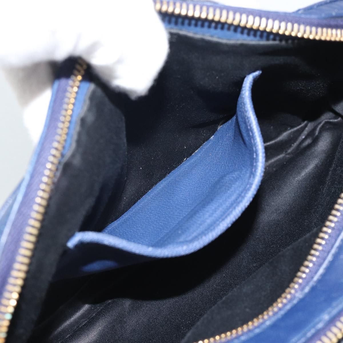 Miu Miu Borsa a tracolla Miu Miu Matelassé in pelle blu e oro, Size ONE SIZE - 20 Thumbnail