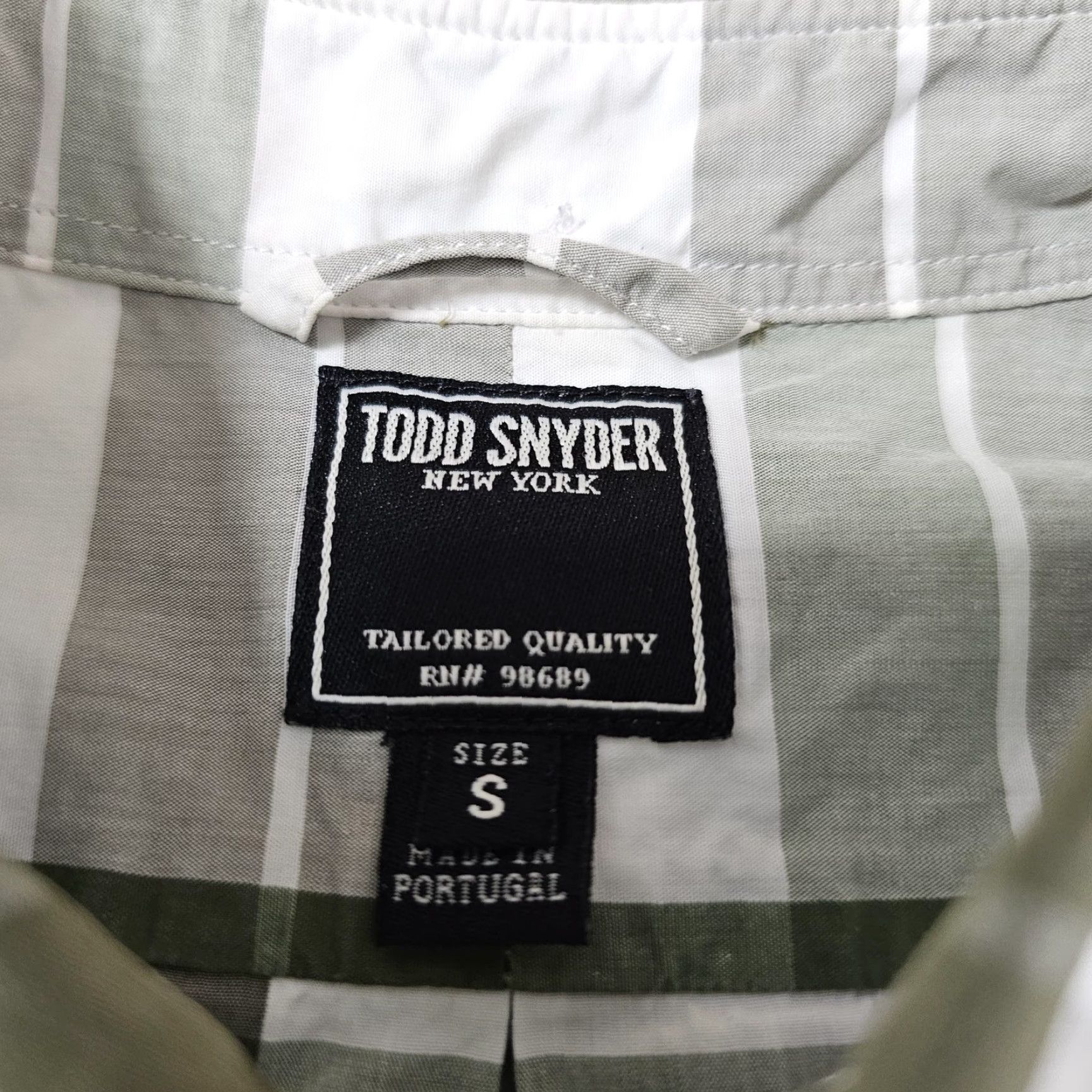 Todd Snyder Todd Snyder Shirt Mens S Green White Plaid Short Sleeve Button-Down Cotton Size US S / EU 44-46 / 1 - 3 Thumbnail