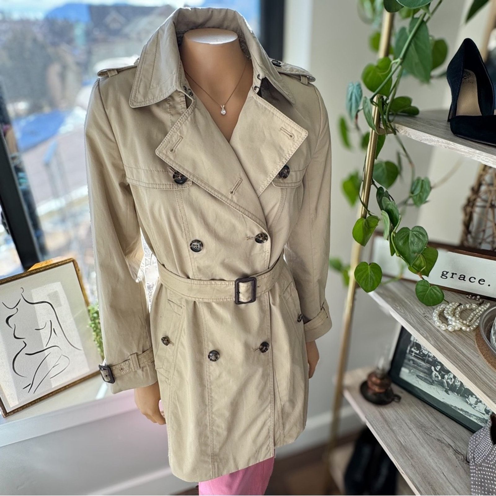 Banana Republic Banana Republic, Classic Limonta Waterproof Trench Coat, NWT Size S / US 4 / IT 40 - 2 Thumbnail