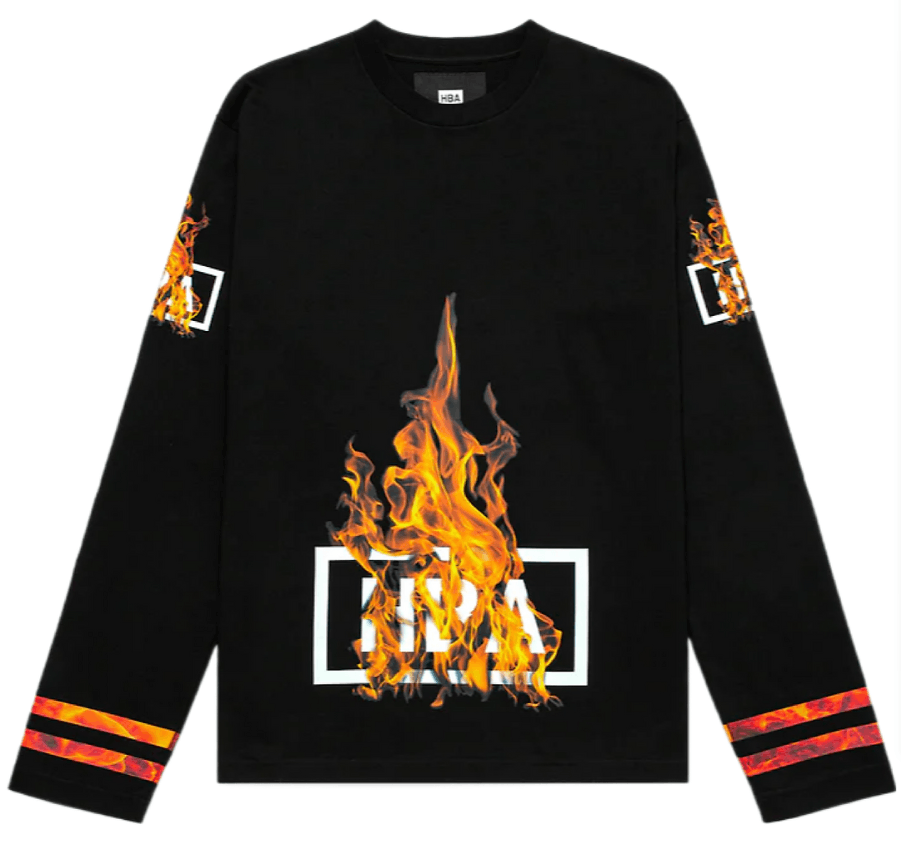 Hood By Air Ablaze Box Logo Hockey L/S T-shirt Size US S / EU 44-46 / 1 - 1 Thumbnail