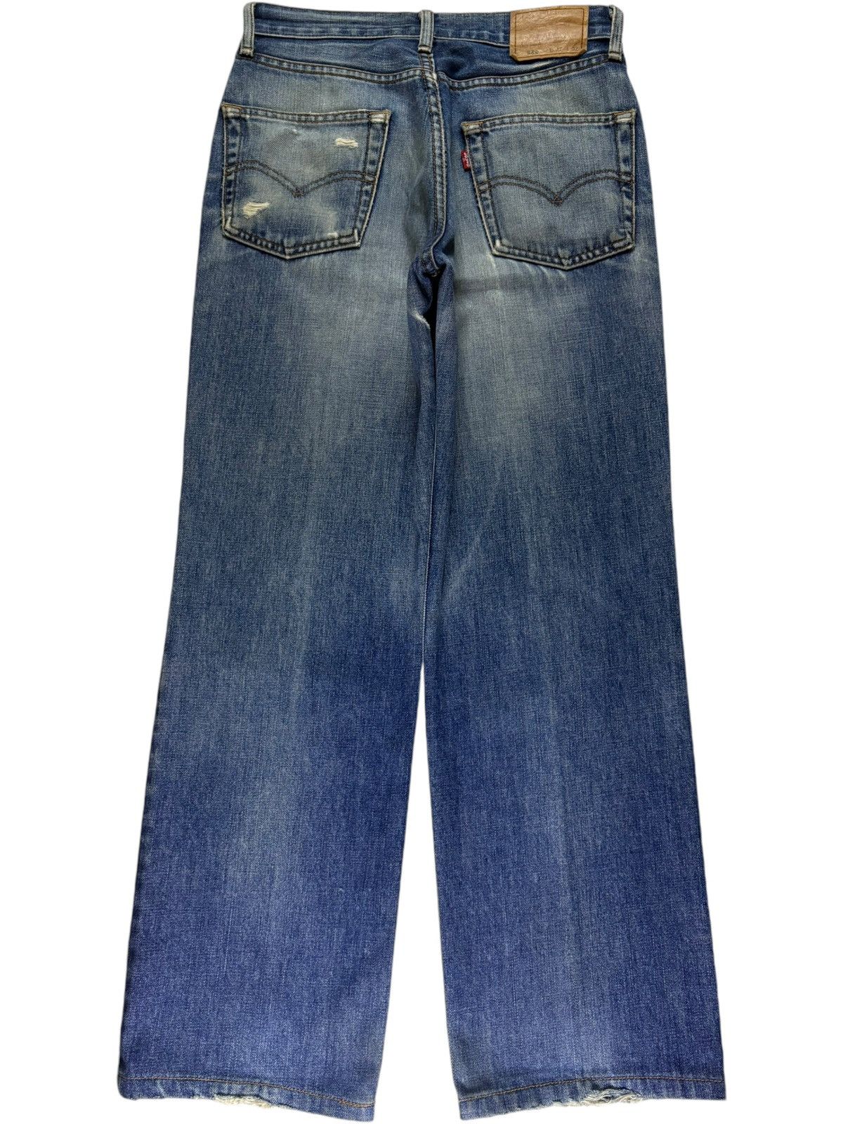 LVC × Levi's × Levi's Vintage Clothing Vintage 90s Levis 560 Faded Wash Distressed Loose Jeans Size US 29 - 2 Thumbnail
