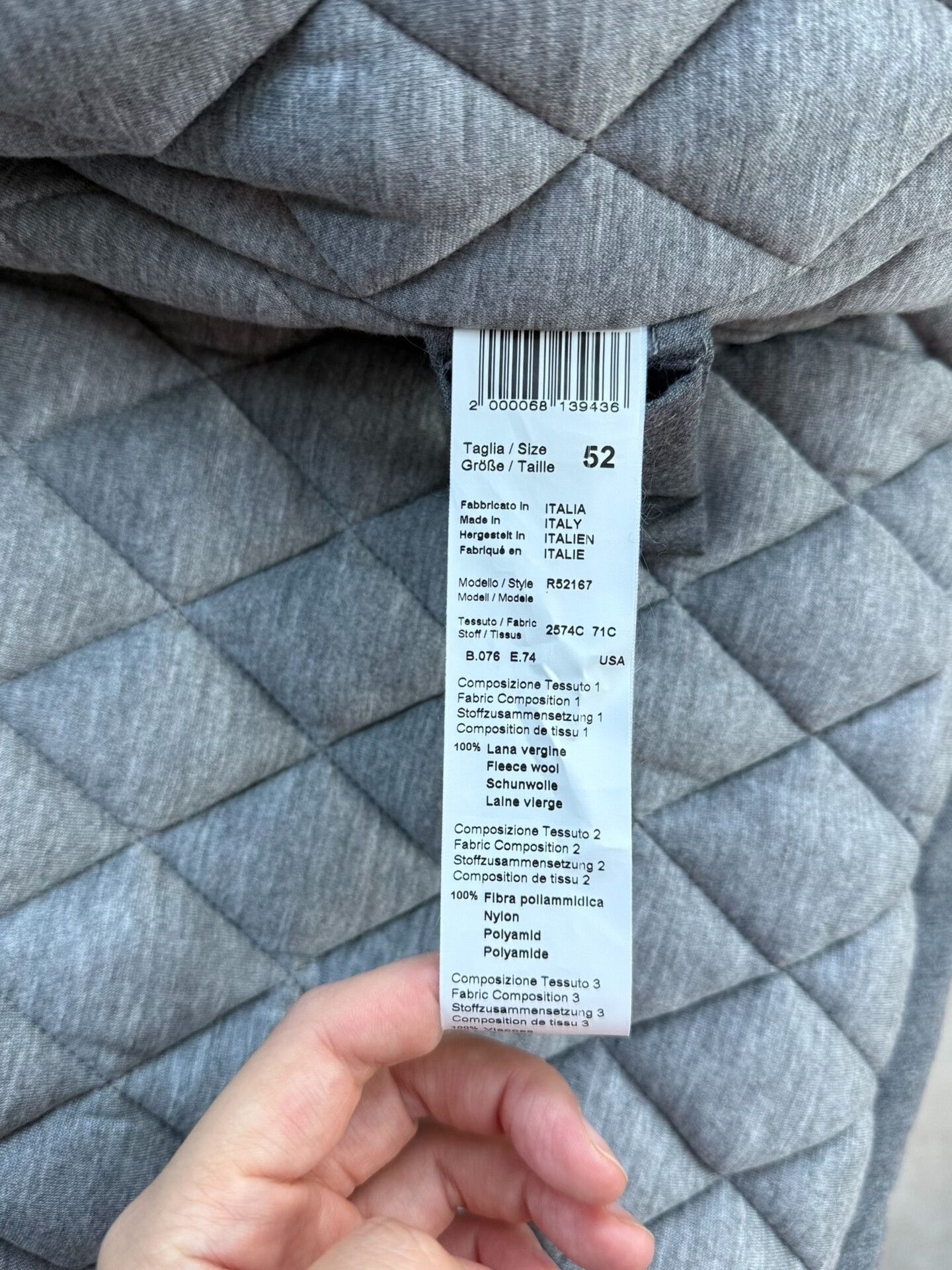 Peserico gray wool parka coat with hood Size US L / EU 52-54 / 3 - 6 Thumbnail